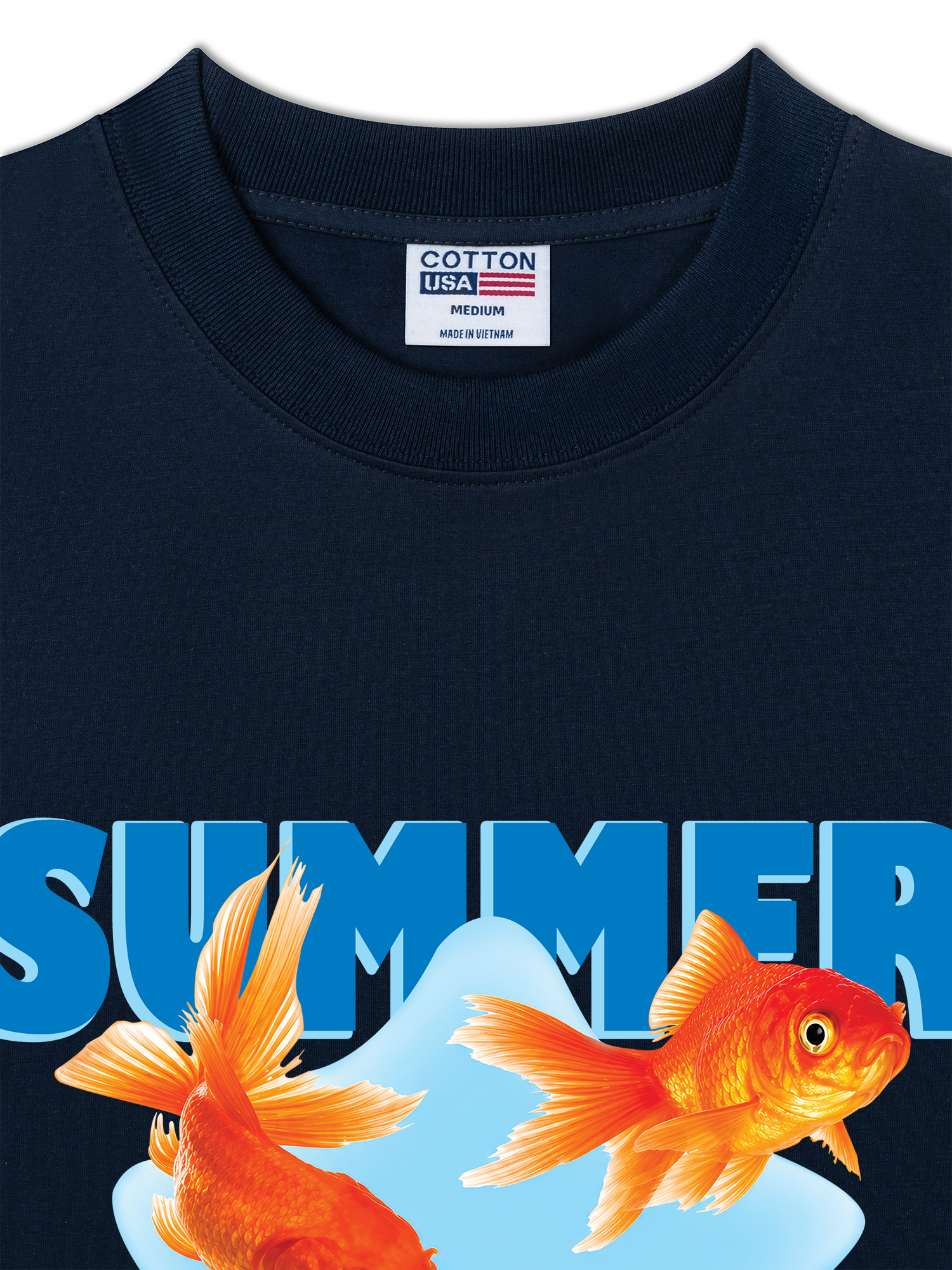 Áo Thun Relaxed Fit Tshirt Tshirt Tropical Summer Goldfish