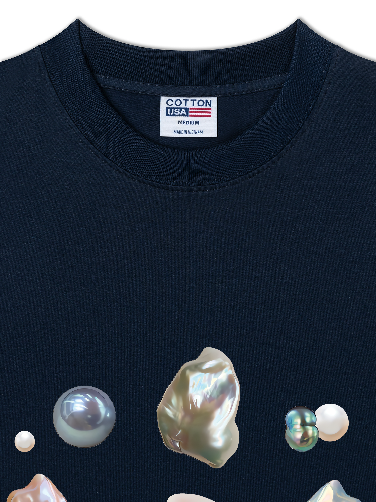 Áo Thun Relaxed Fit Bling Pearl