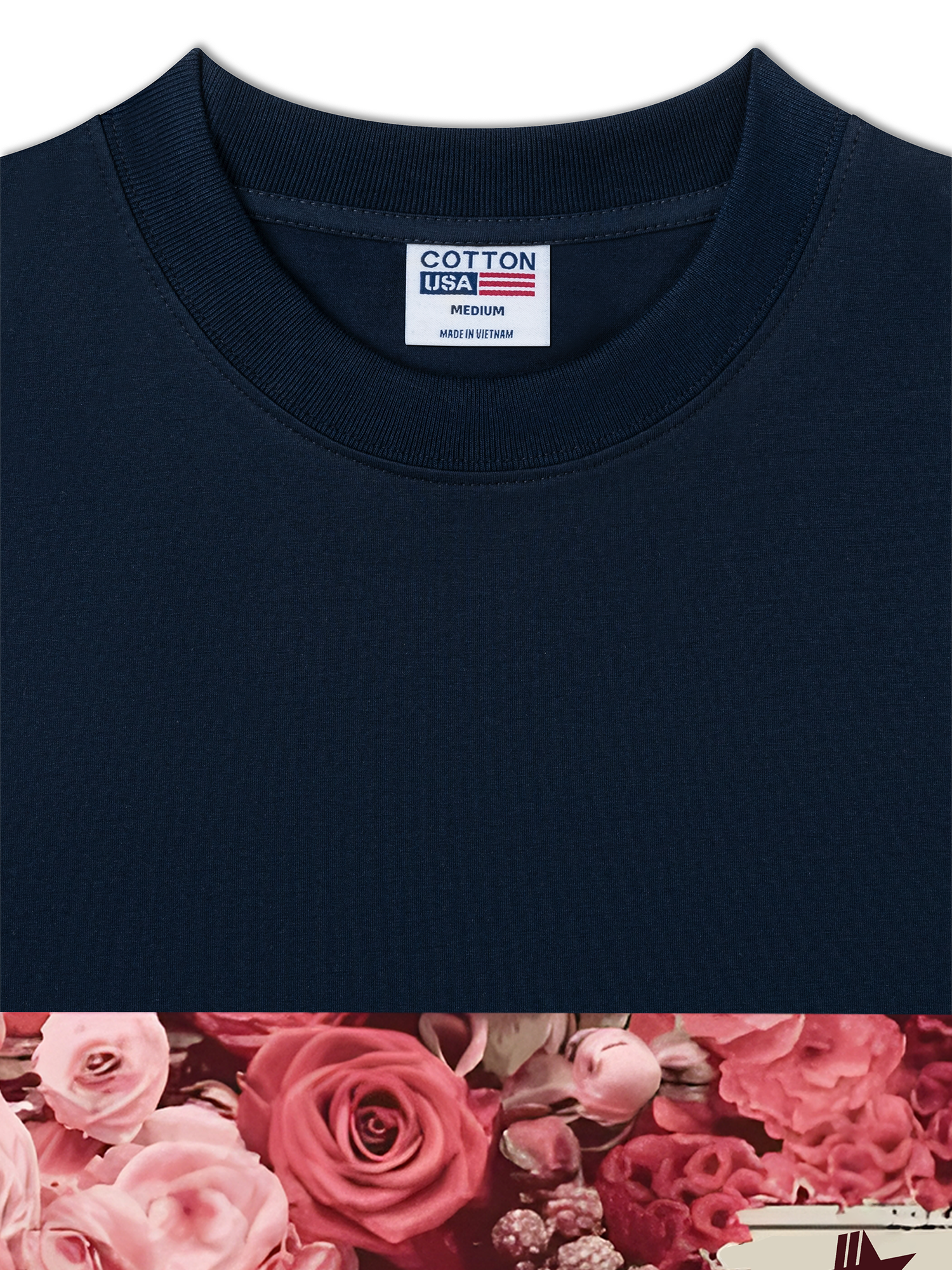 Áo Thun Relaxed Fit Floral Cotton Usa