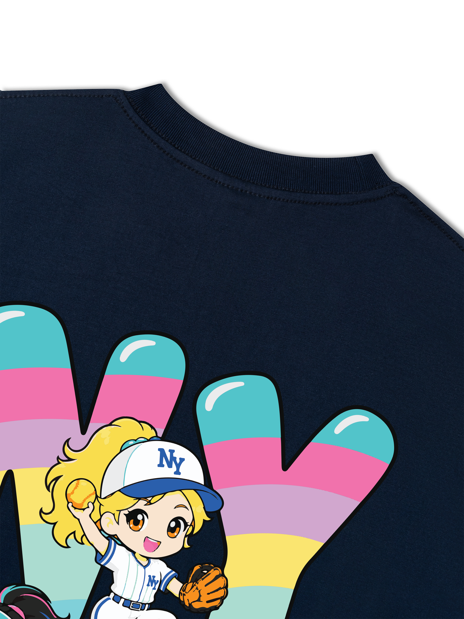 Áo Thun Relaxed Fit Baseball Dream Girls NY