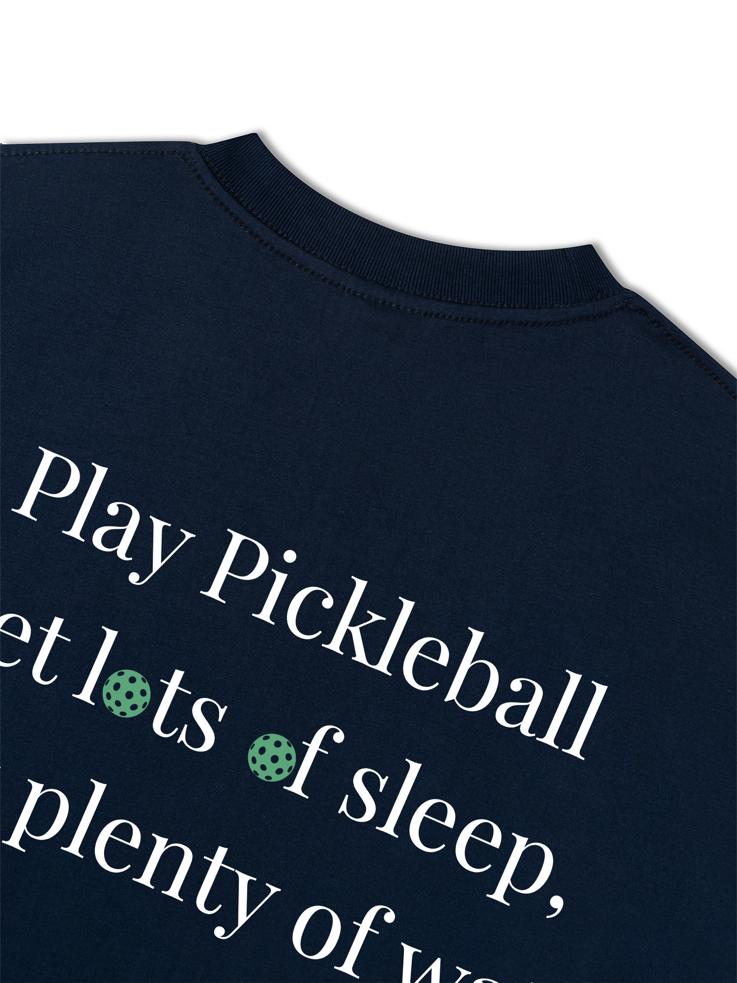 Áo Thun Relaxed Fit Pickleball Quote
