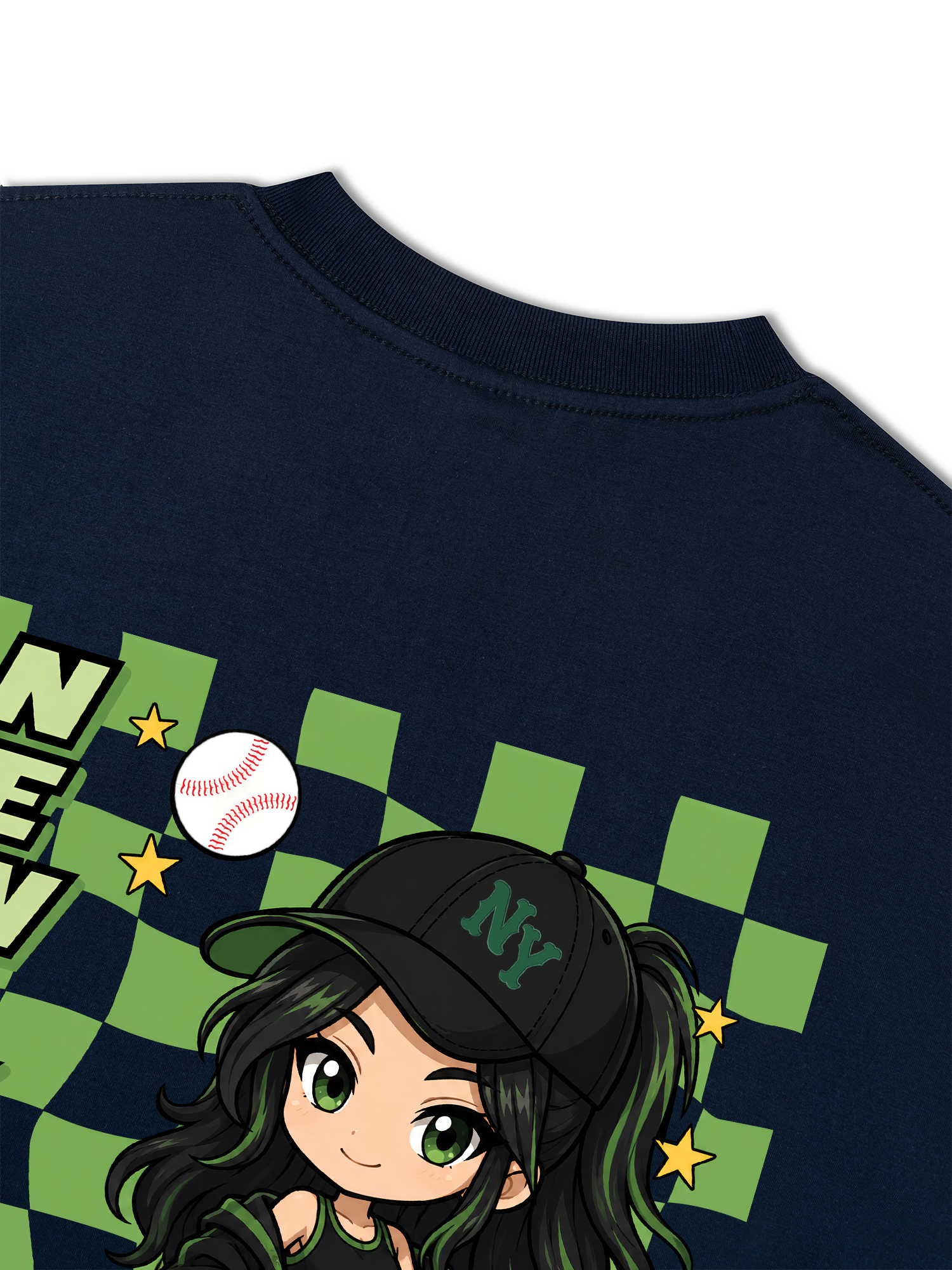 Áo Thun Relaxed Fit Baseball New York PowerGirl
