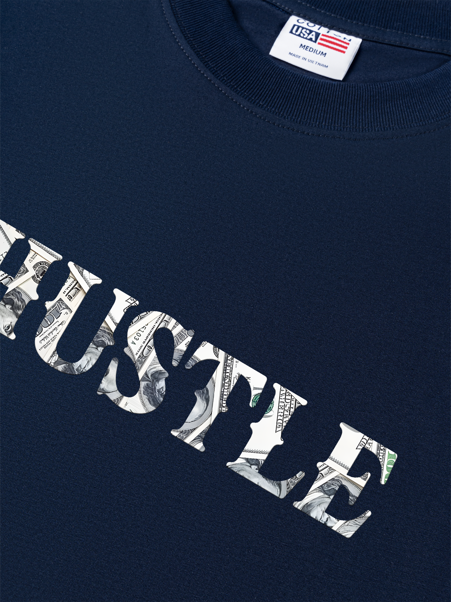 Áo Thun Relaxed Fit Money Background Hustle