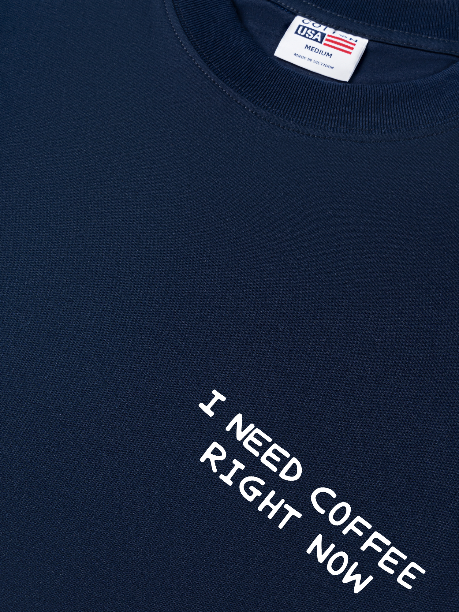 Áo Thun Relaxed Fit Daily Cup I Need Coffee Right Now