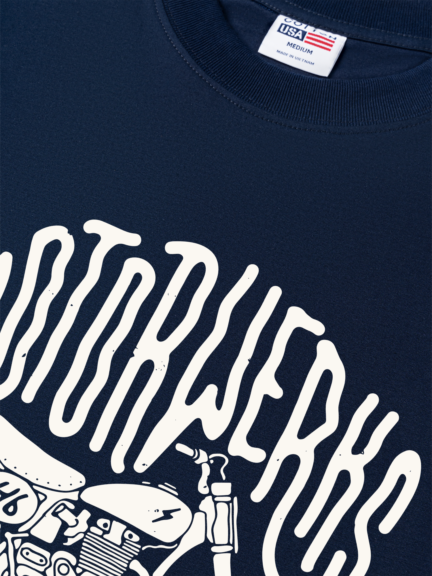 Áo Thun Relaxed Fit Motorbike Retro Ride