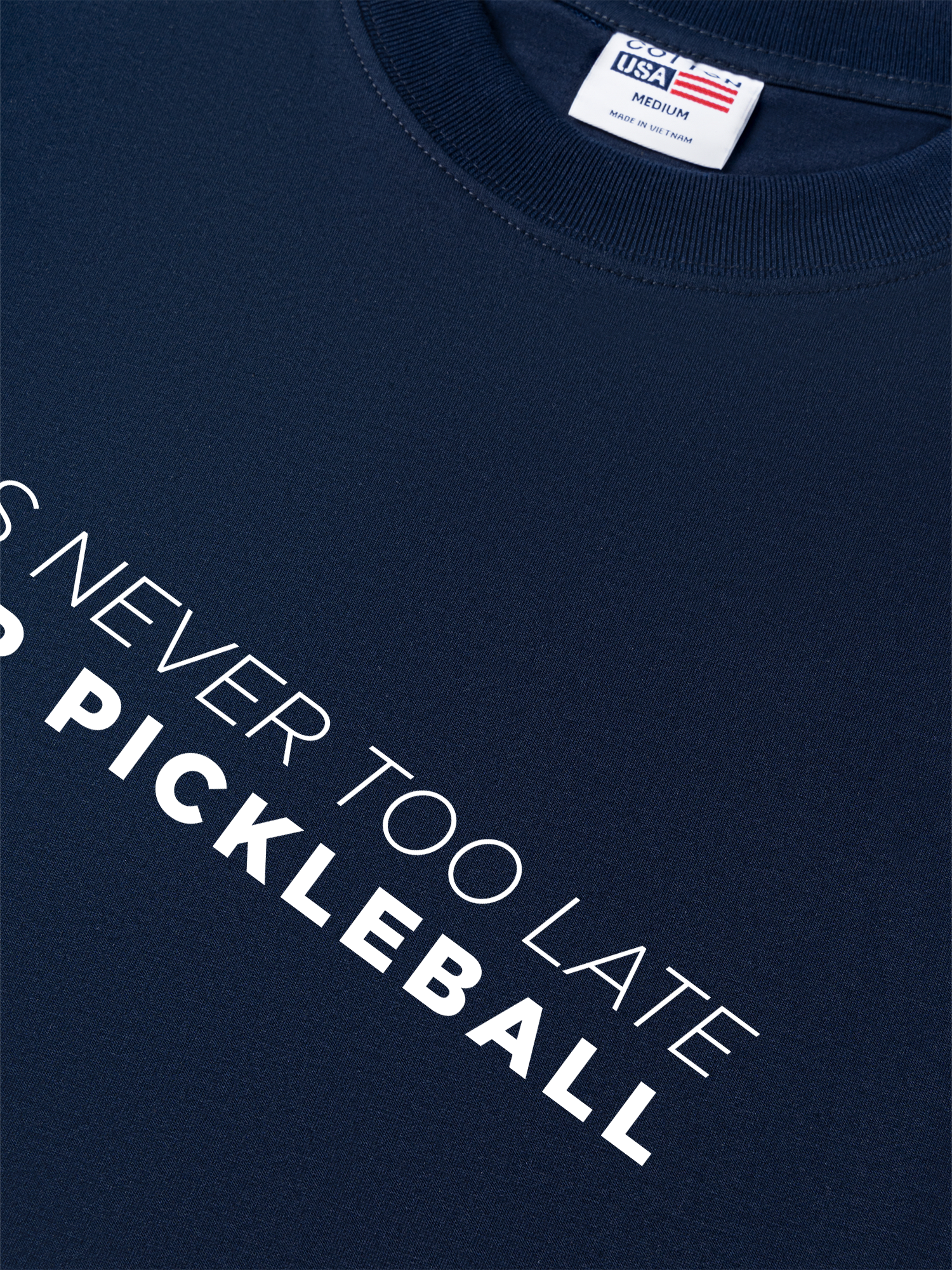 Áo Thun Relaxed Fit It's Never Too Late For Pickleball