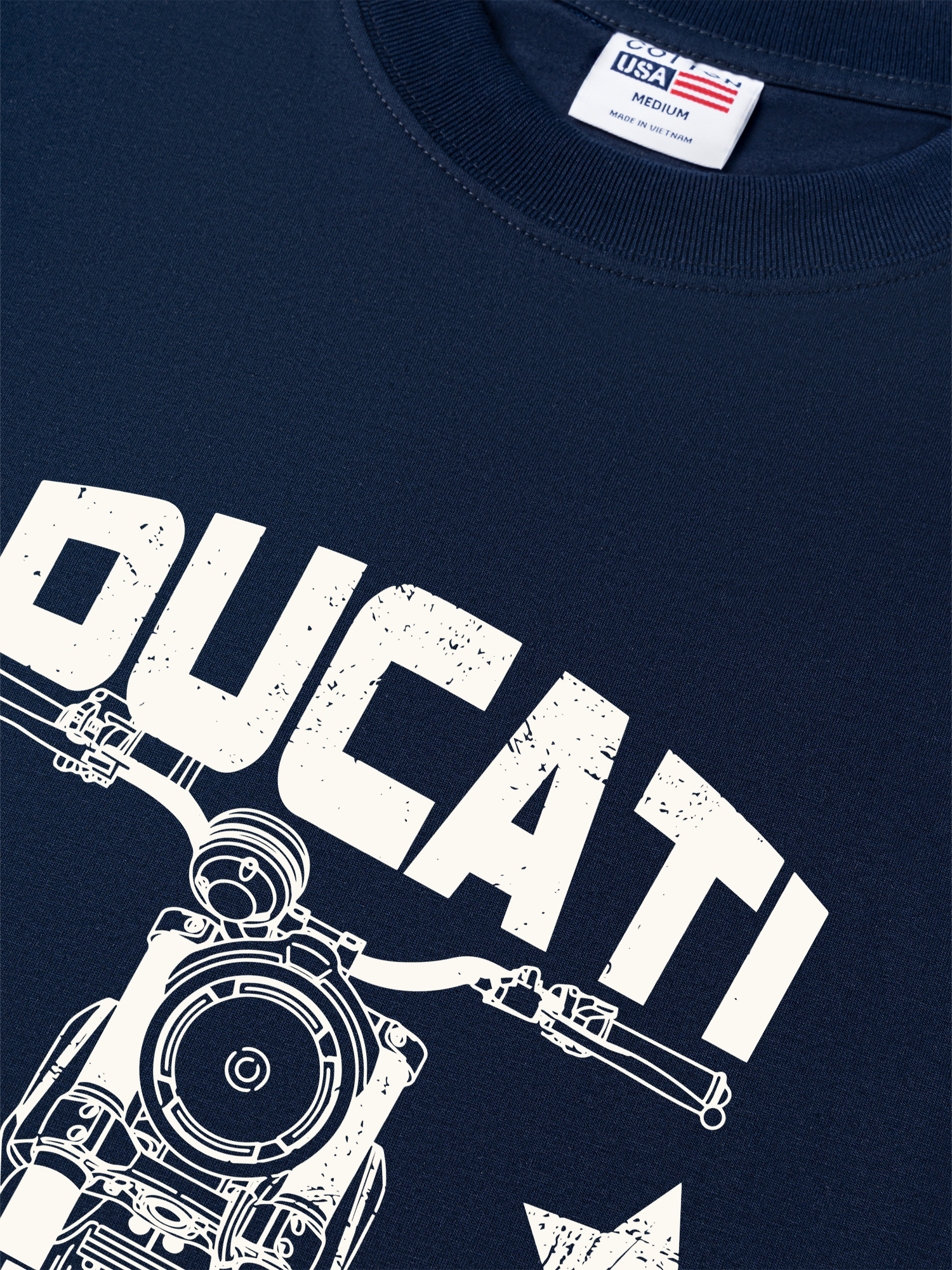 Áo Thun Relaxed Fit Motorbike Ducati Vintage