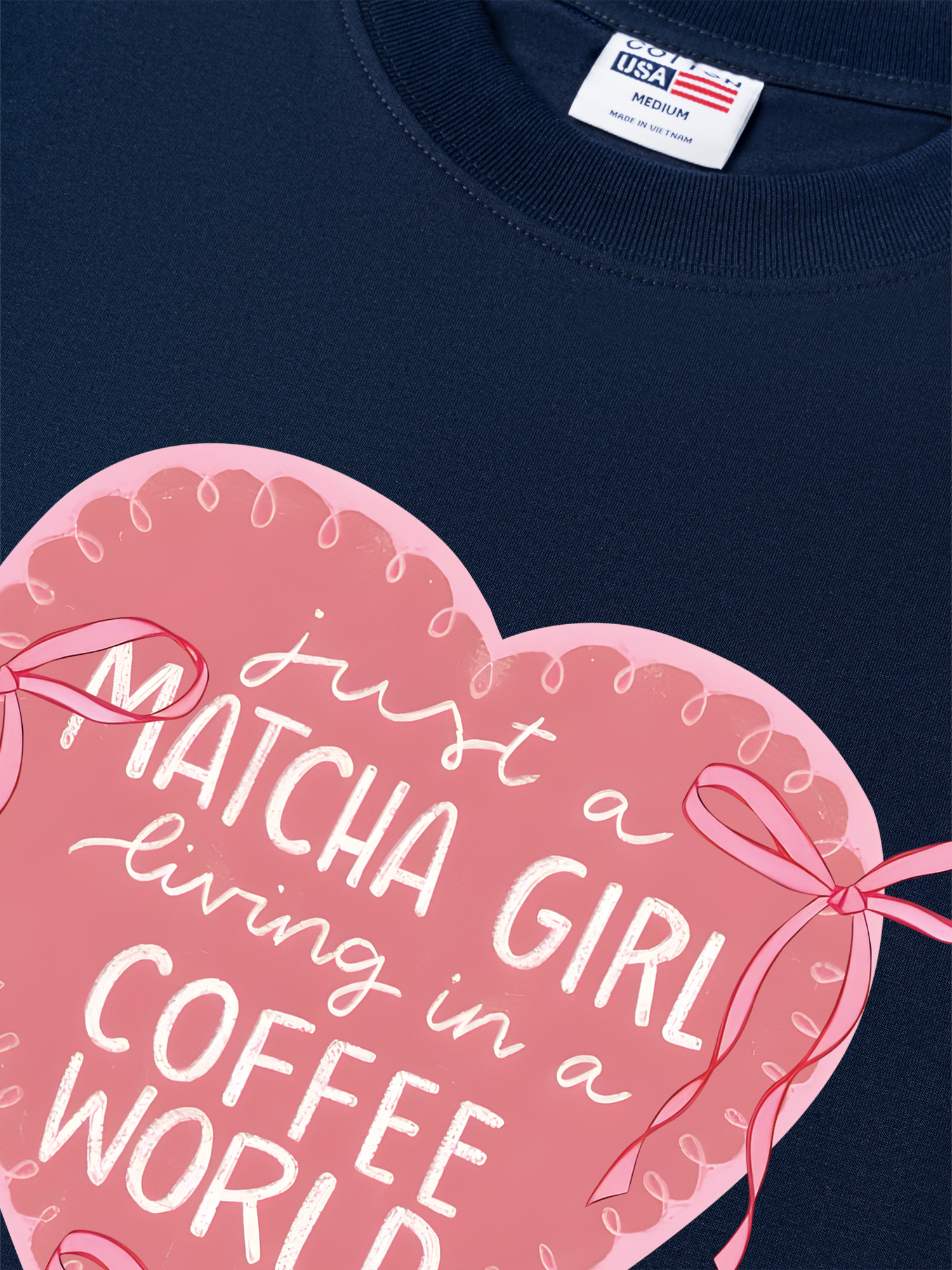 Áo Thun Relaxed Fit Daily Cup Just A Matcha Girl