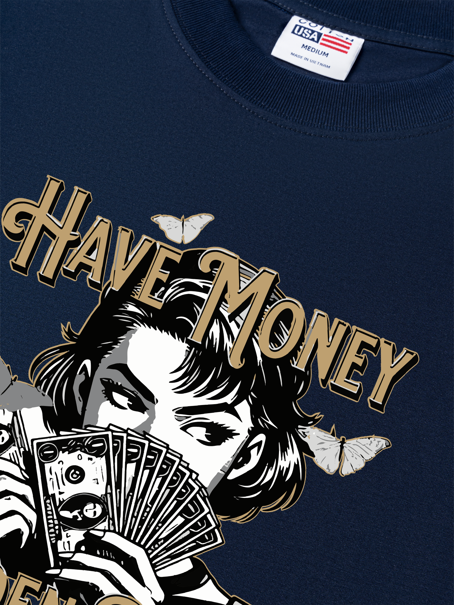Áo Thun Relaxed Fit Money Golden Power