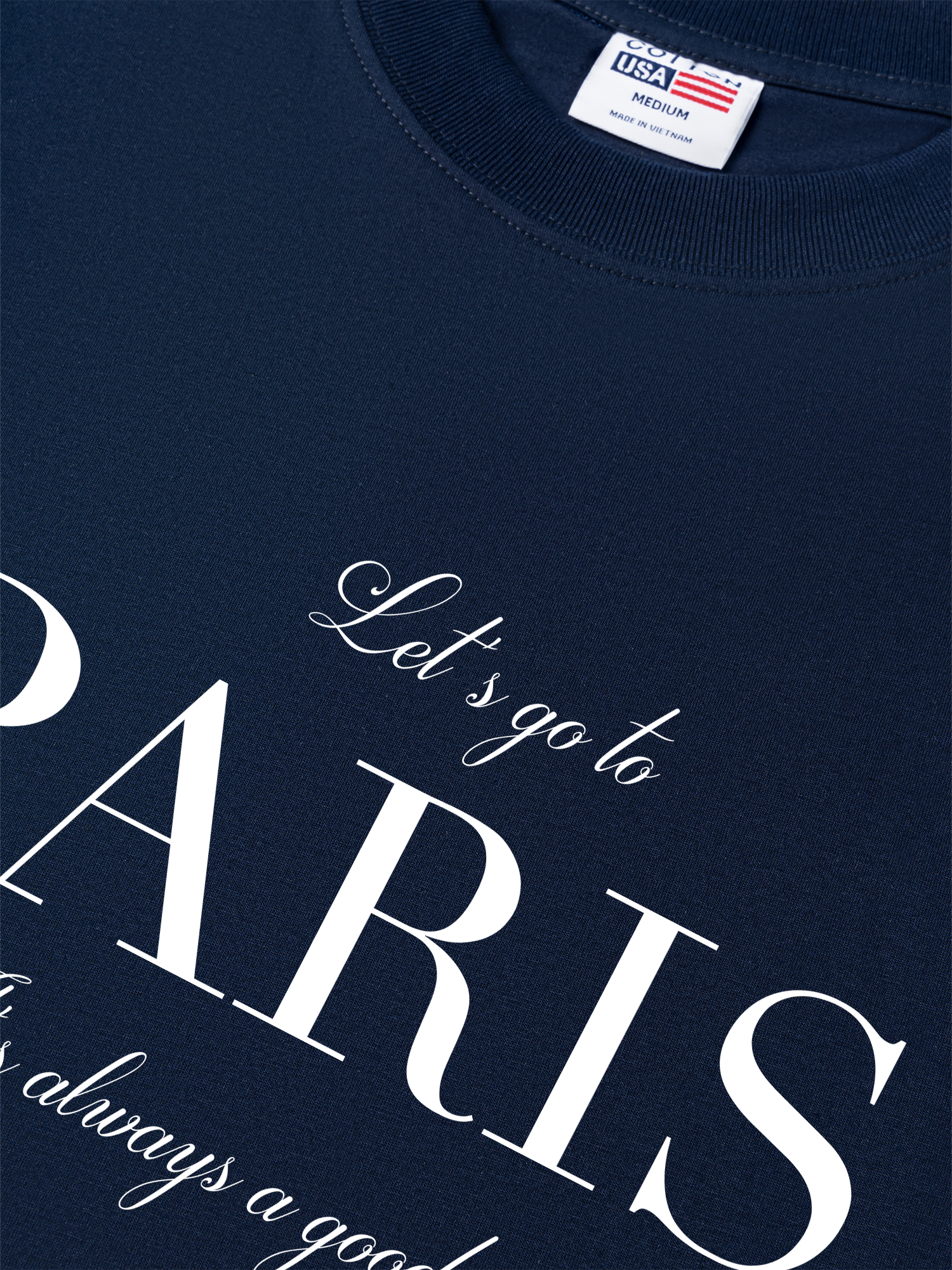 Áo Thun Relaxed Fit City Let's go to Paris