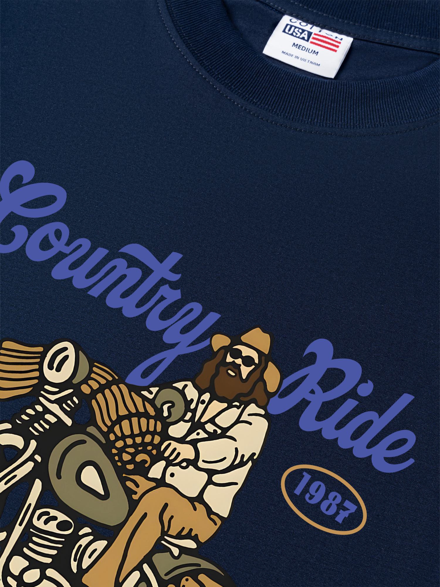 Áo Thun Relaxed Fit Motorbike Country Ride