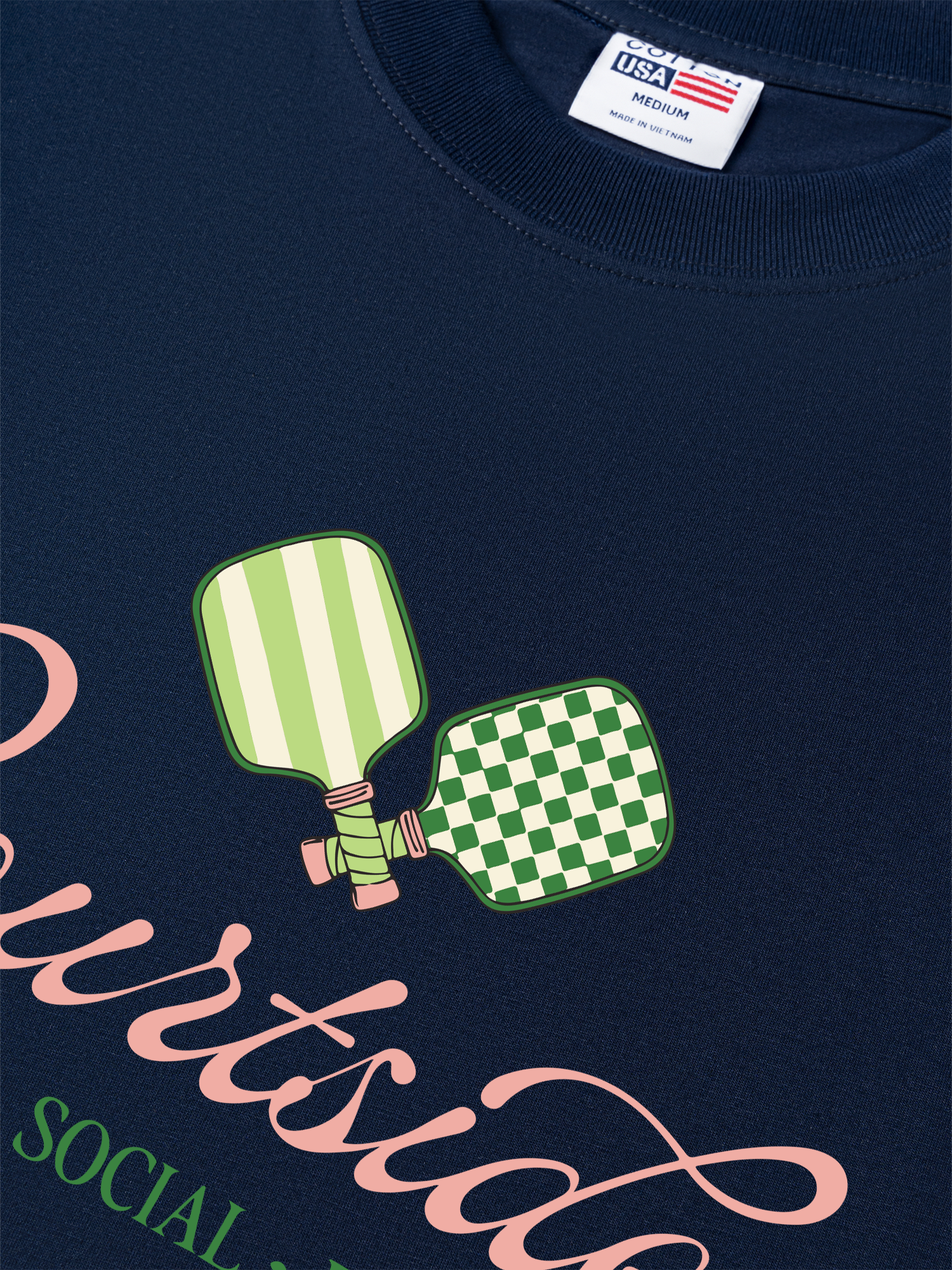 Áo Thun Relaxed Fit Pickleball Courtside Dine Social Pickle