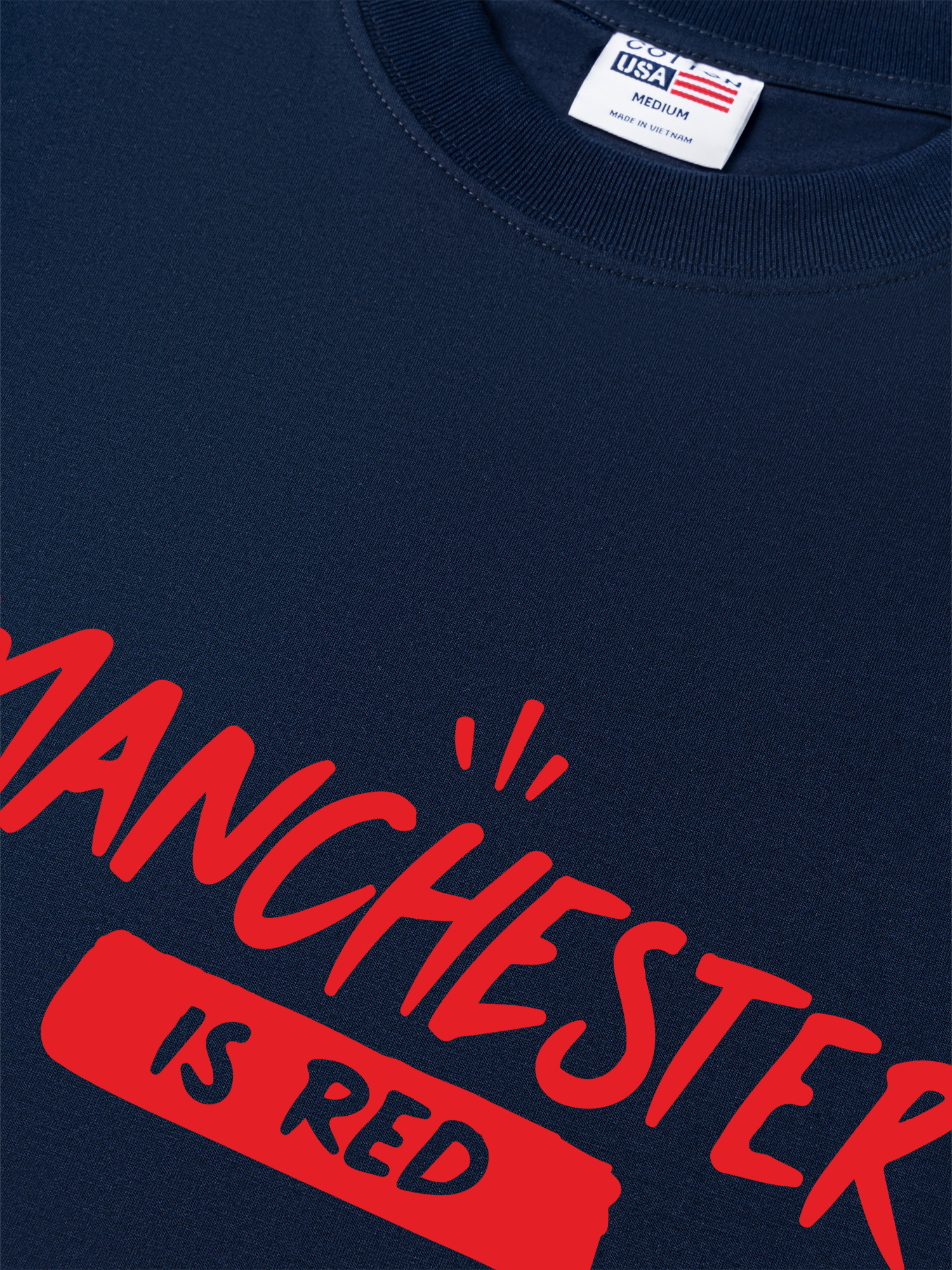 Áo Thun Relaxed Fit Soccer Manchester Is Red