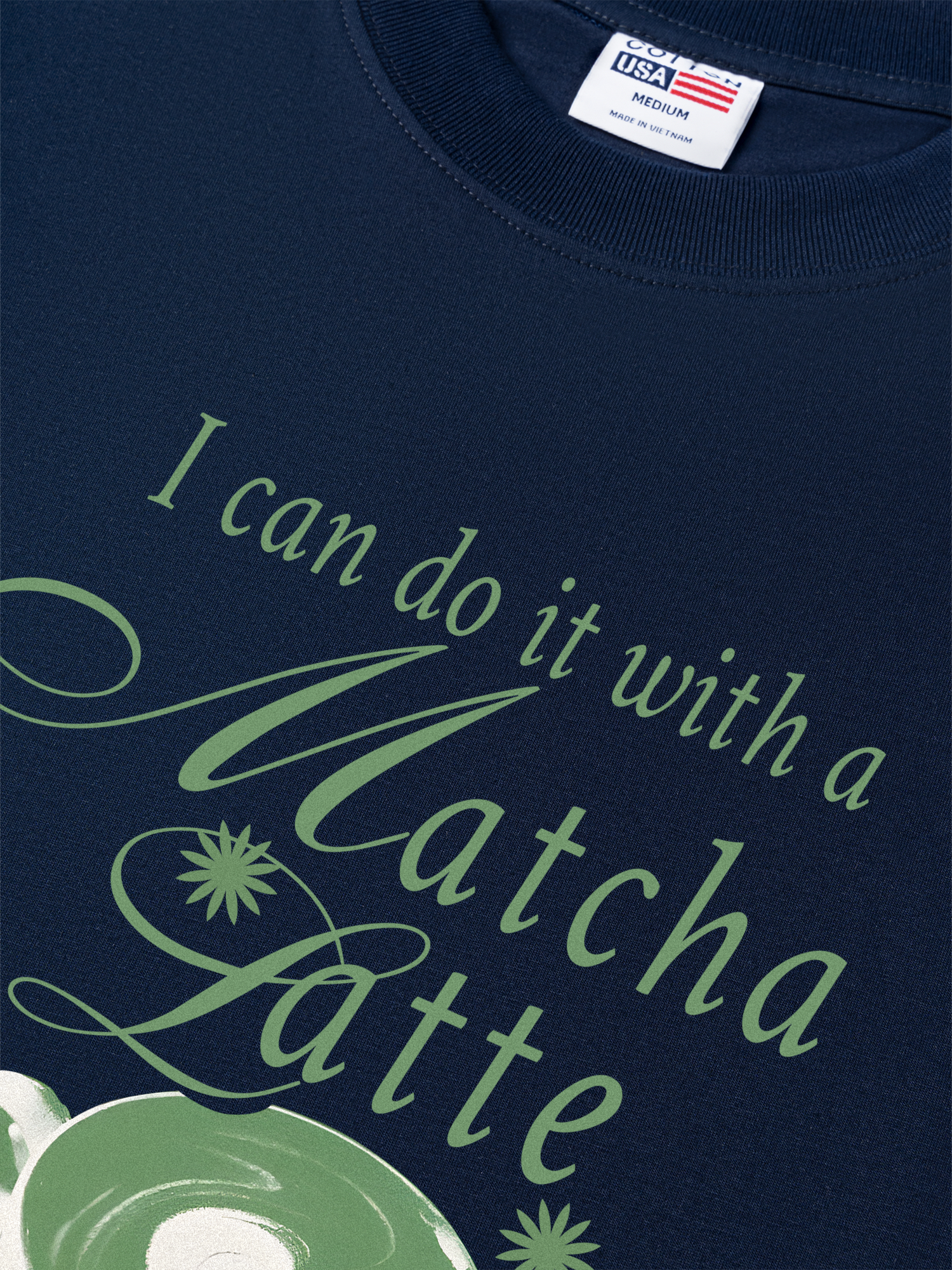 Áo Thun Relaxed Fit Daily Cup I Can Do It With A Matcha Latte