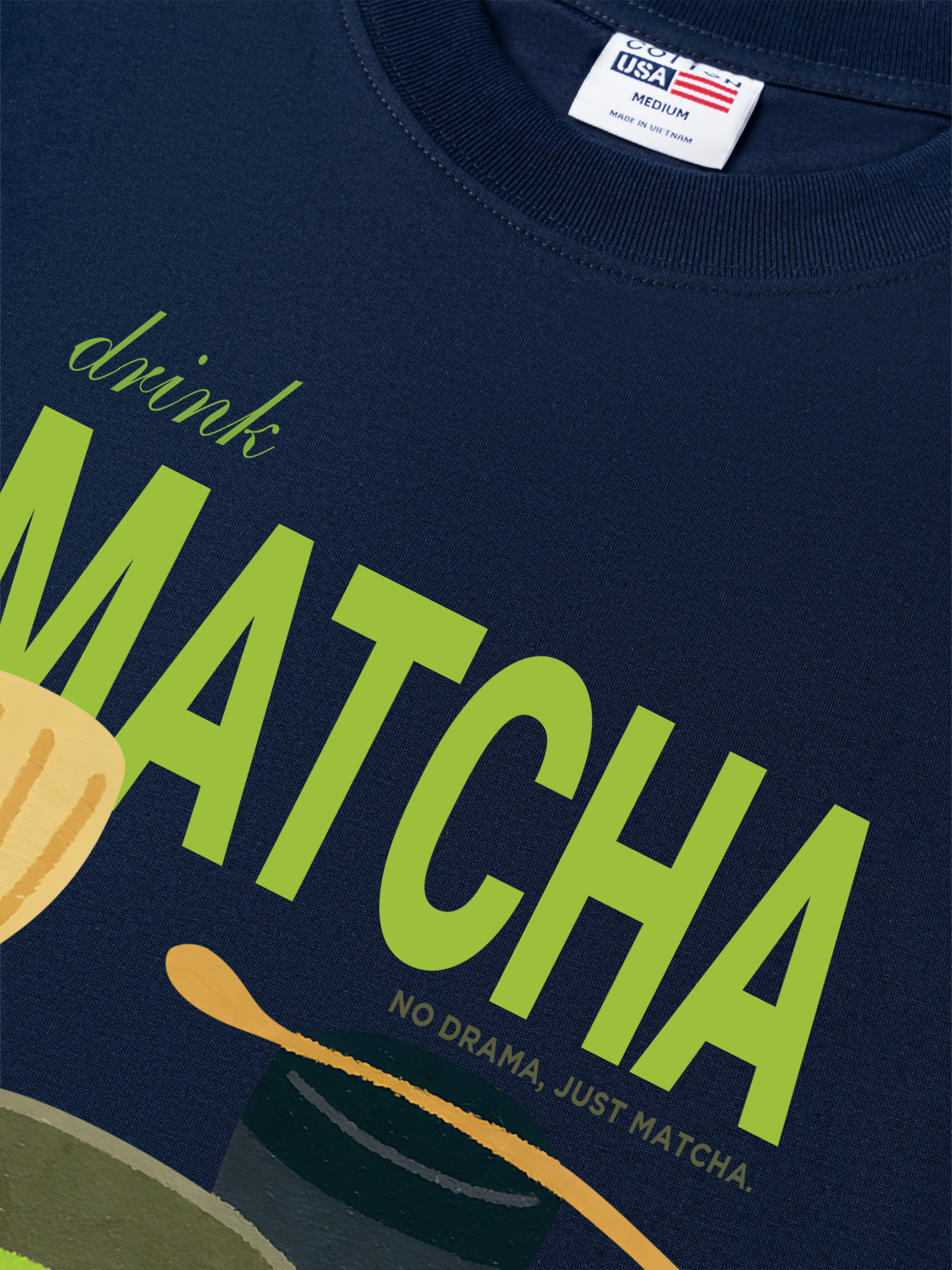 Áo Thun Relaxed Fit Daily Cup Drink Matcha