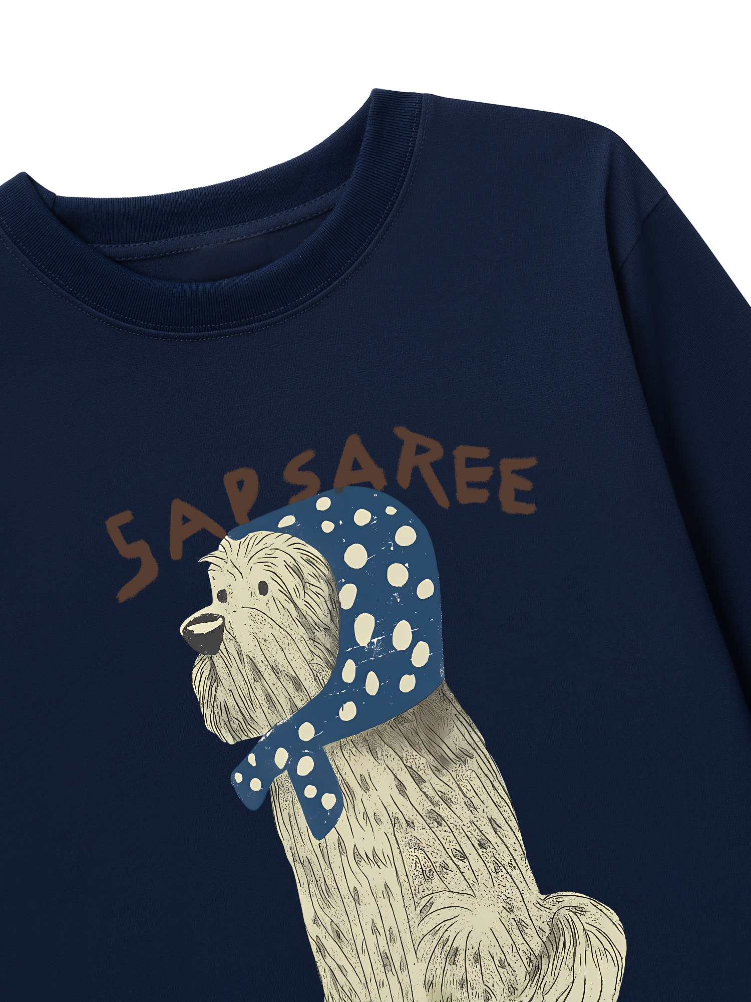 Áo Thun Dài Tay Cute Puppy Blue