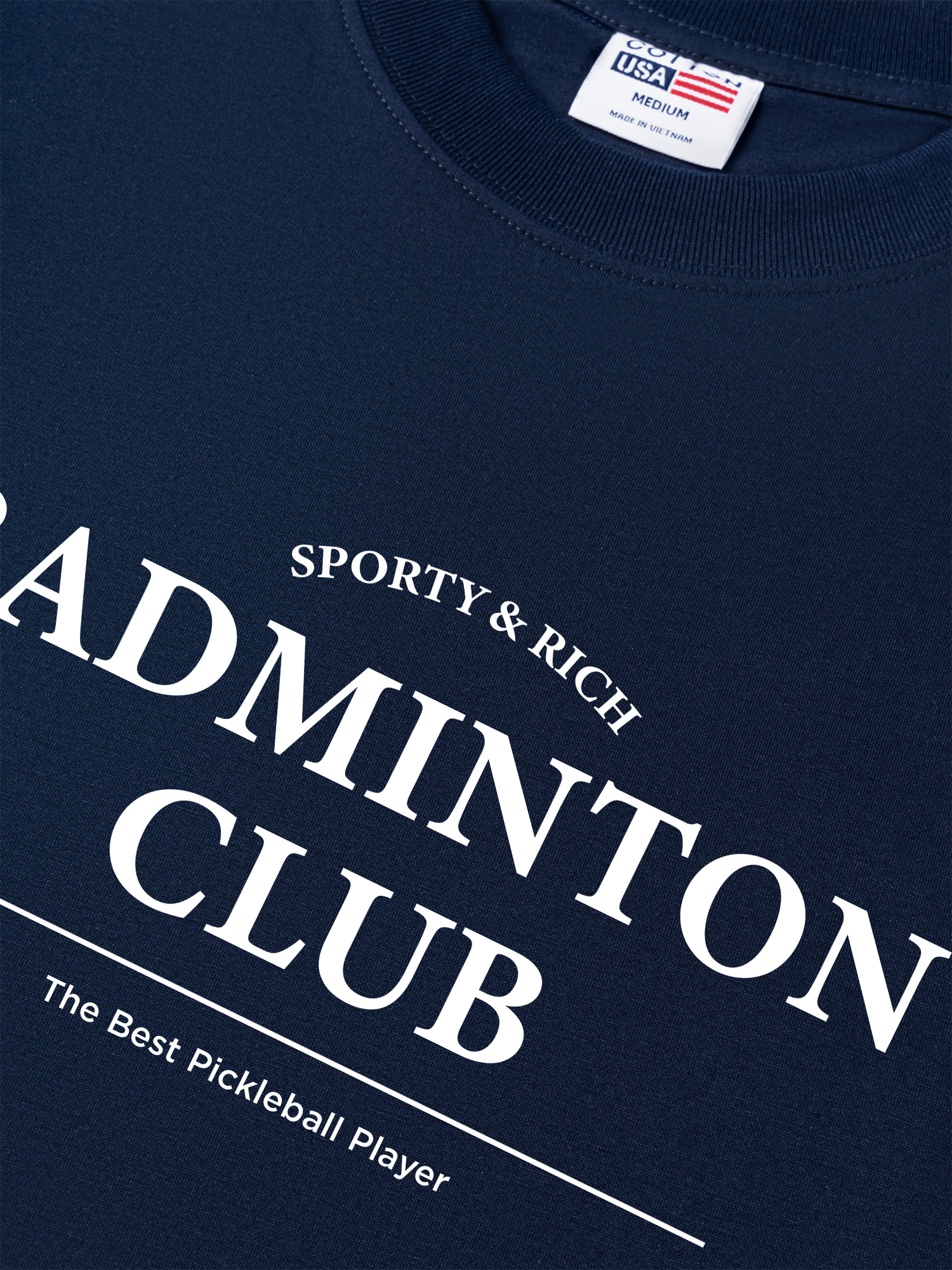 Áo Thun Relaxed Fit Sporty&Rich Badminton Club
