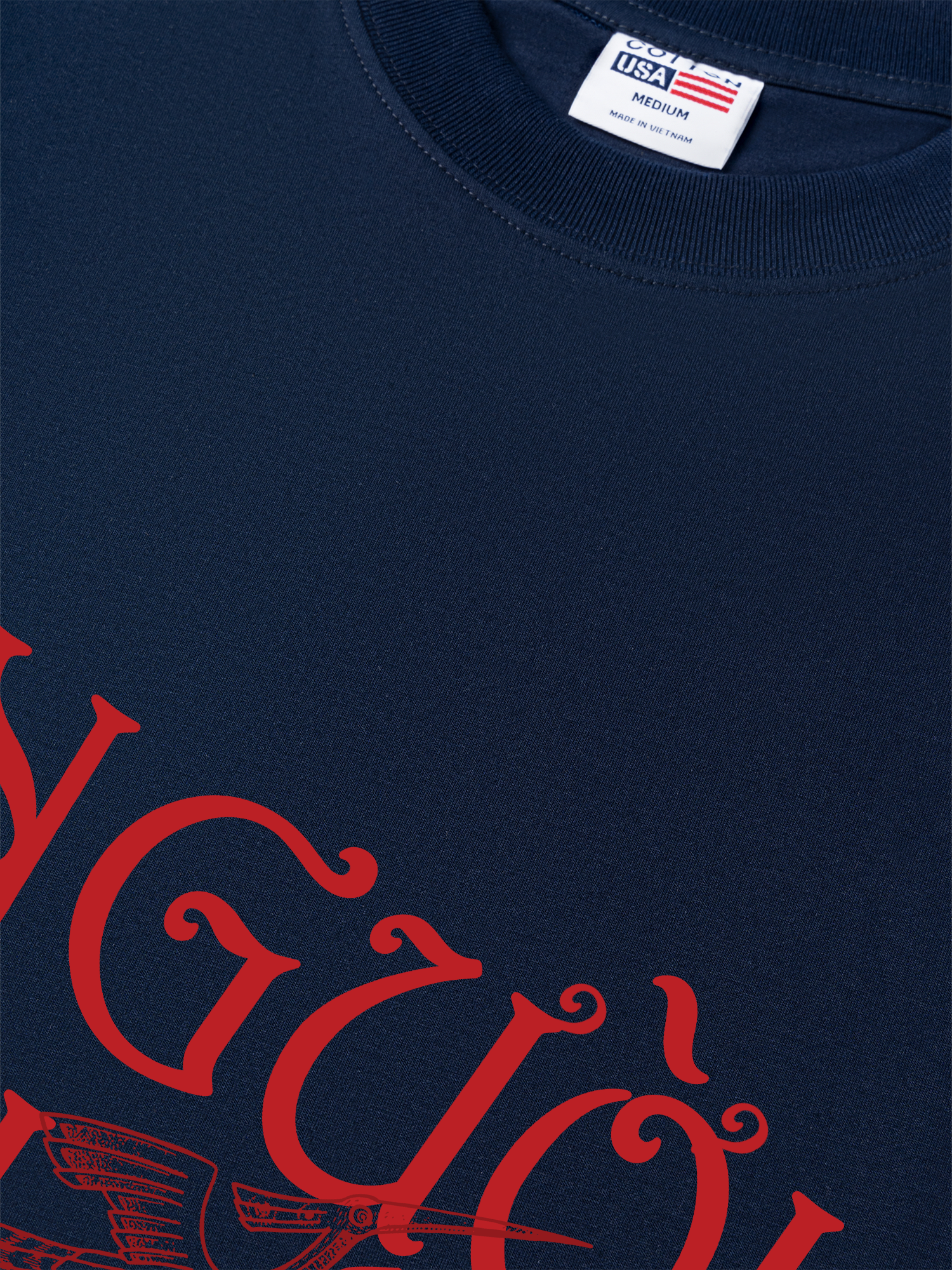 Áo Thun Relaxed Fit Việt Nam Người Việt - Máu Đỏ Da Vàng