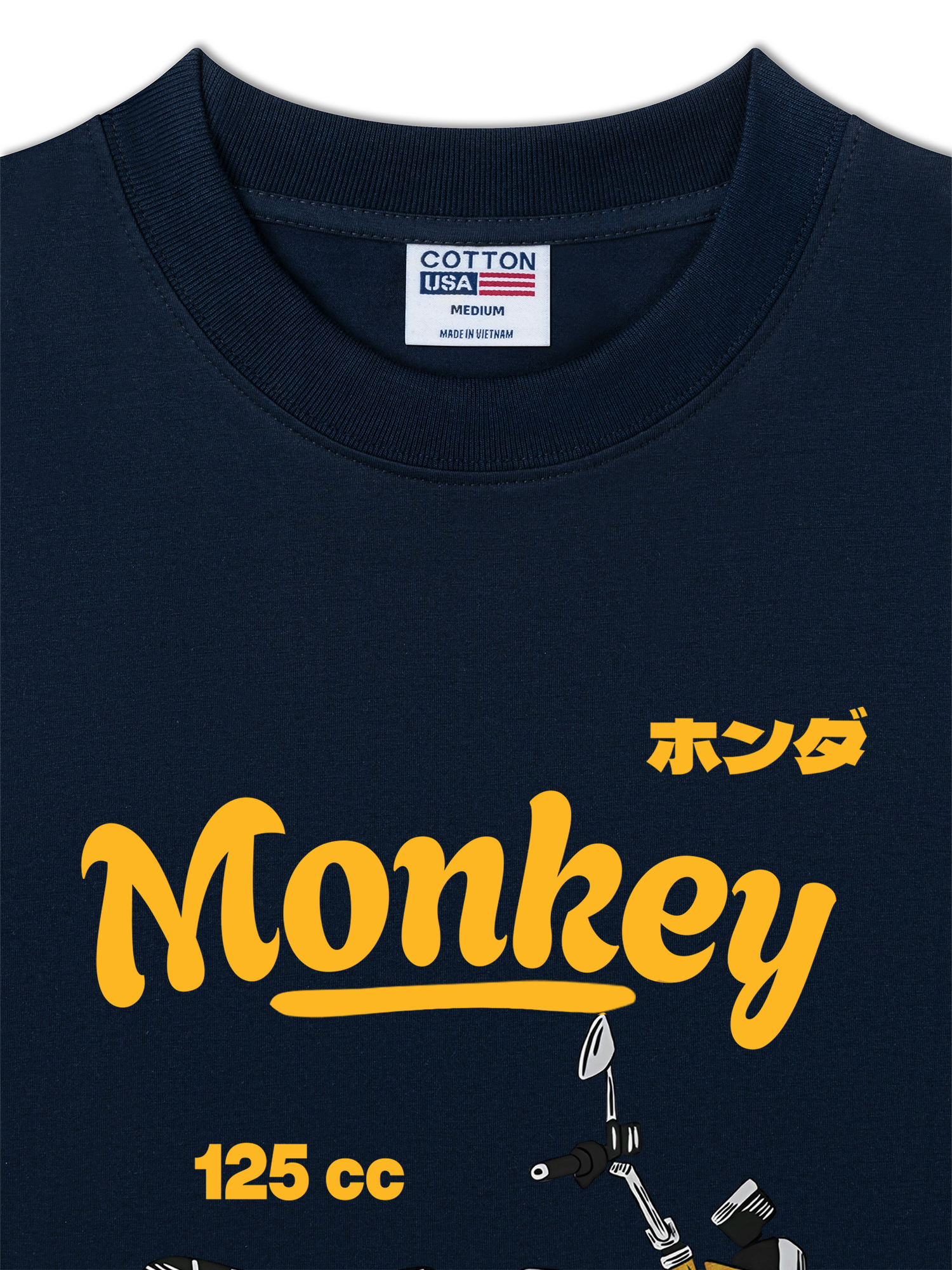 Áo Thun Relaxed Fit Motorbike Monkey 125cc