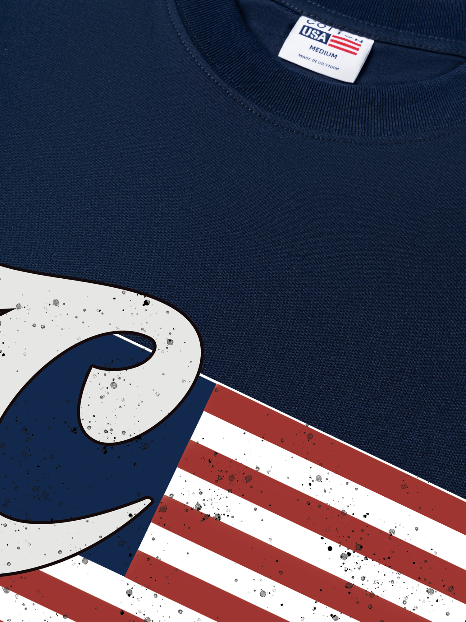 Áo Thun Relaxed Fit USA Vintage Flag