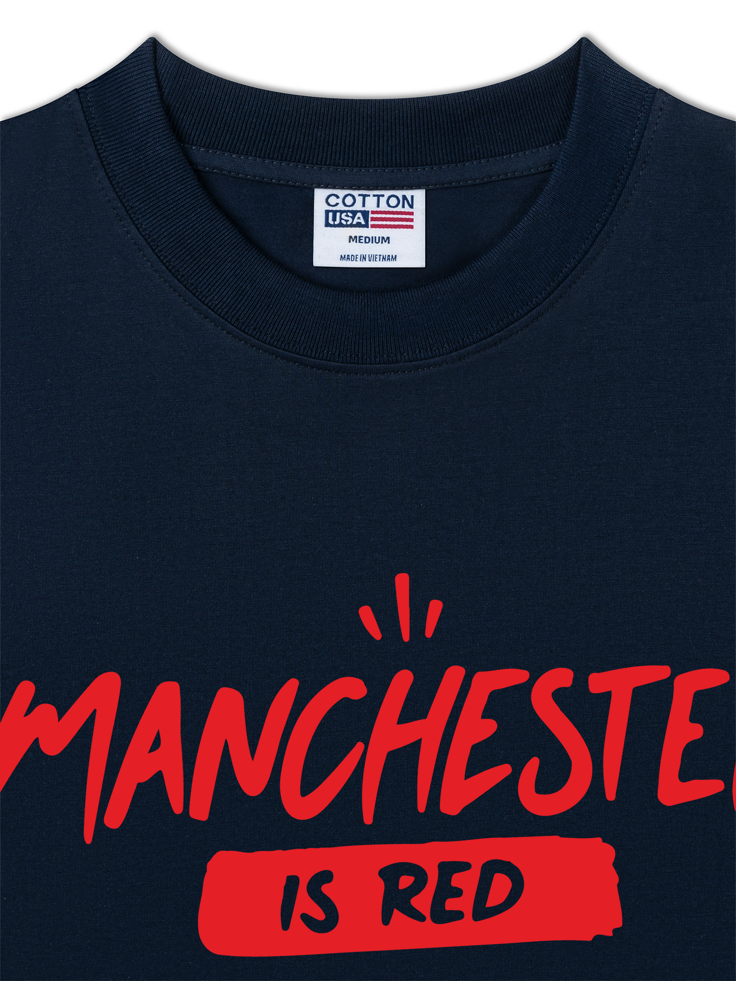 Áo Thun Relaxed Fit Soccer Manchester Is Red