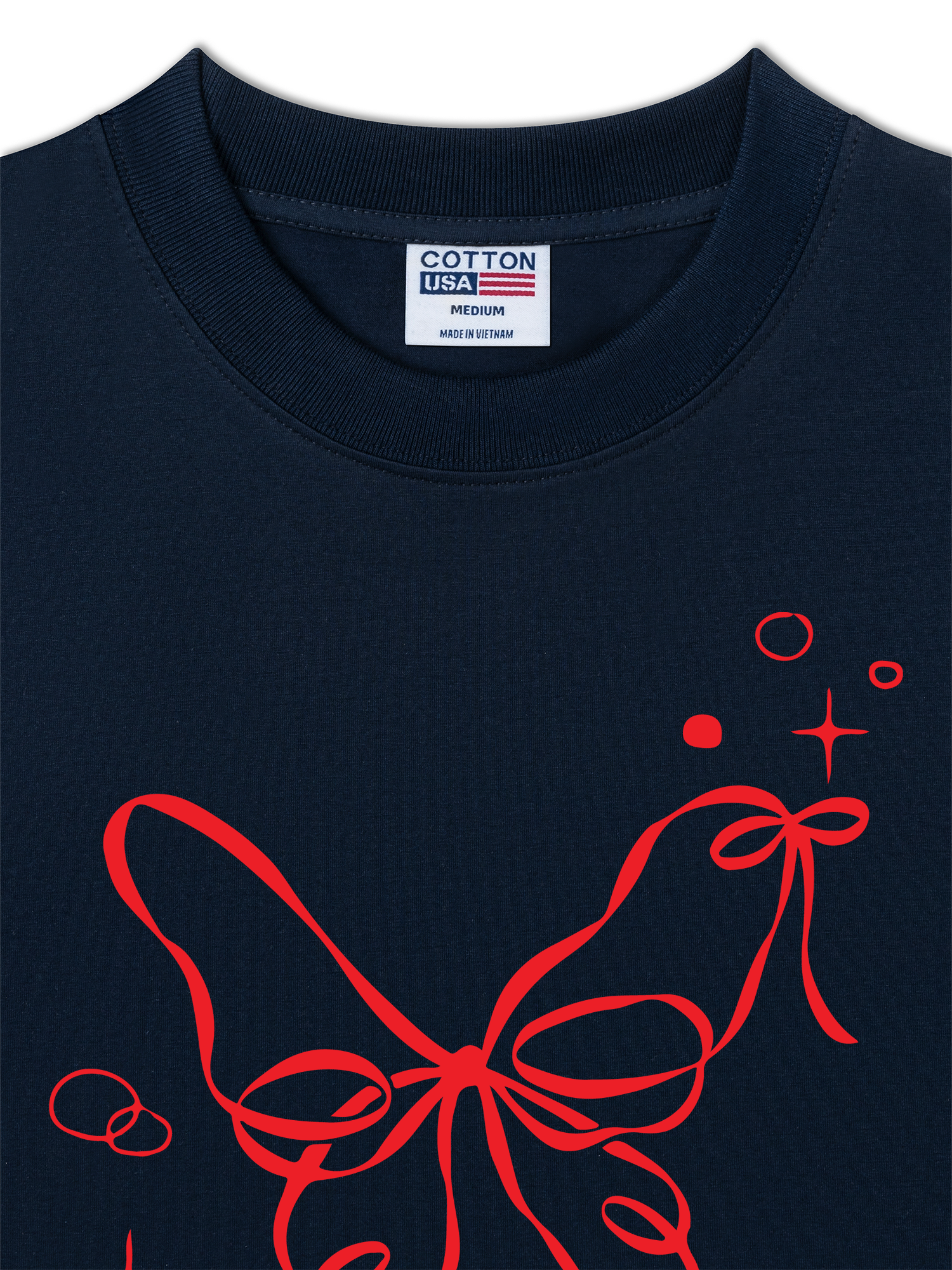 Áo Thun Relaxed Fit Butterfly Ribbon