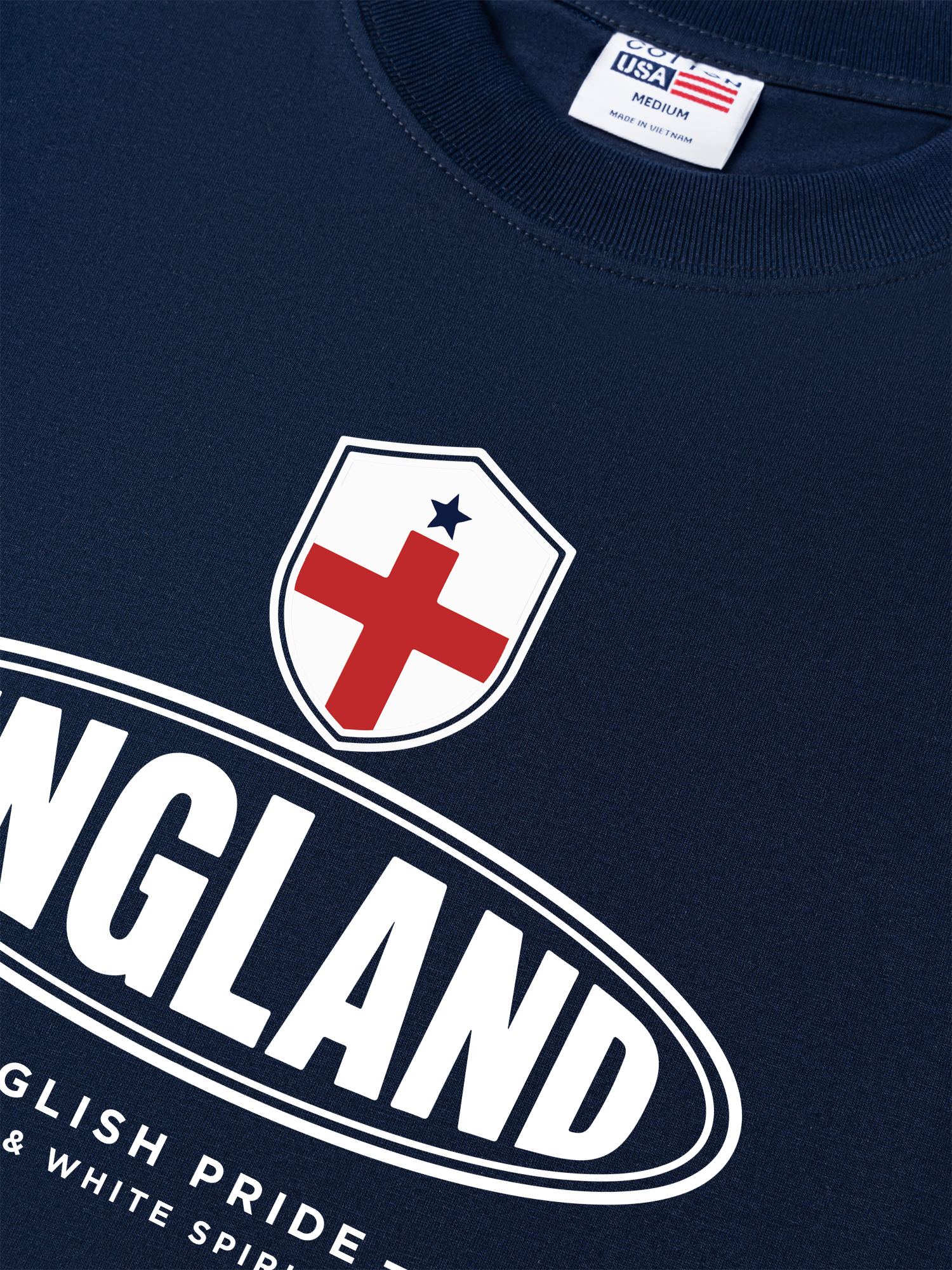 Áo Thun Relaxed Fit Soccer England Red White Spirit