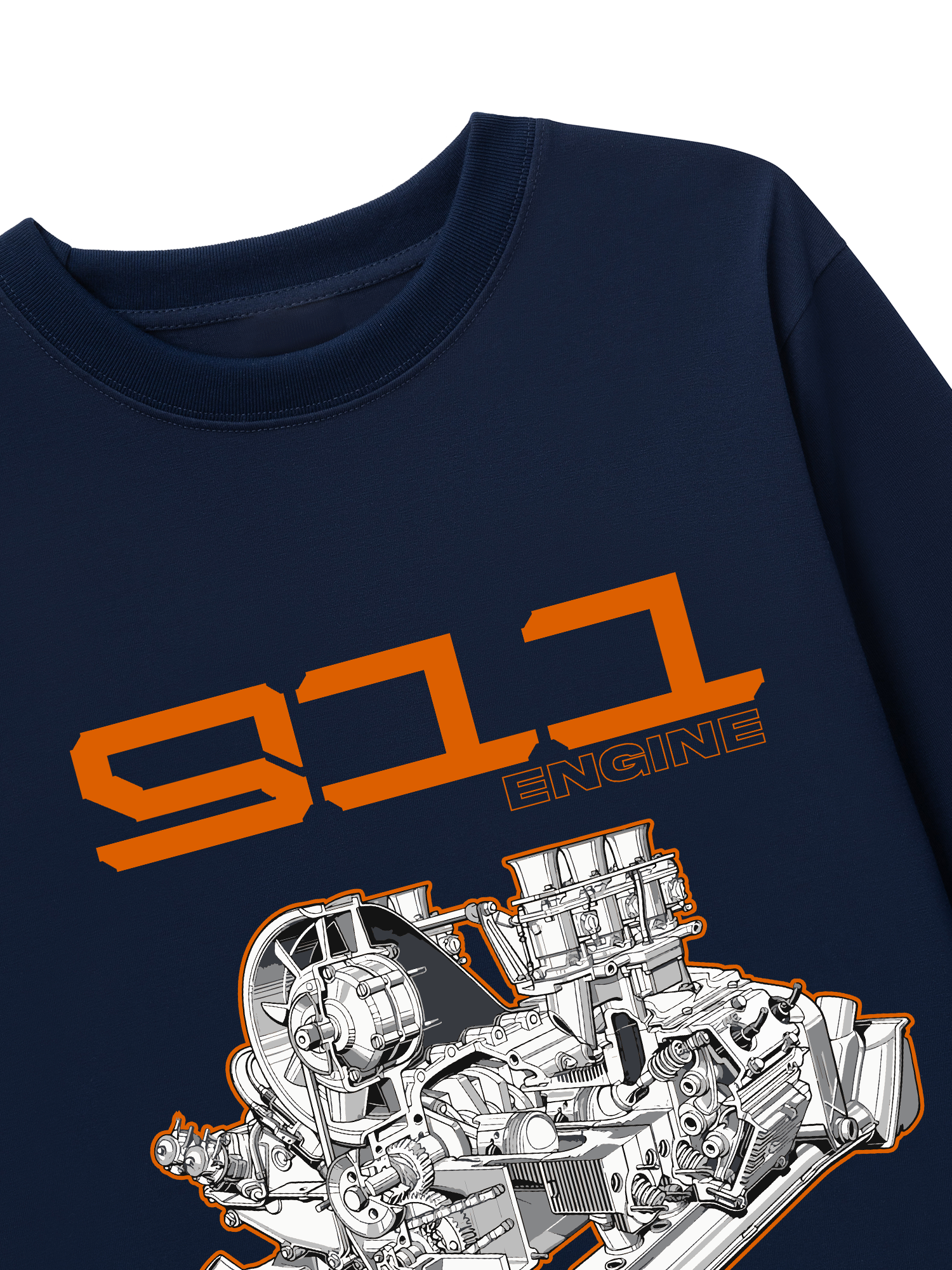 Áo Thun Dài Tay Porsche 911 Engine