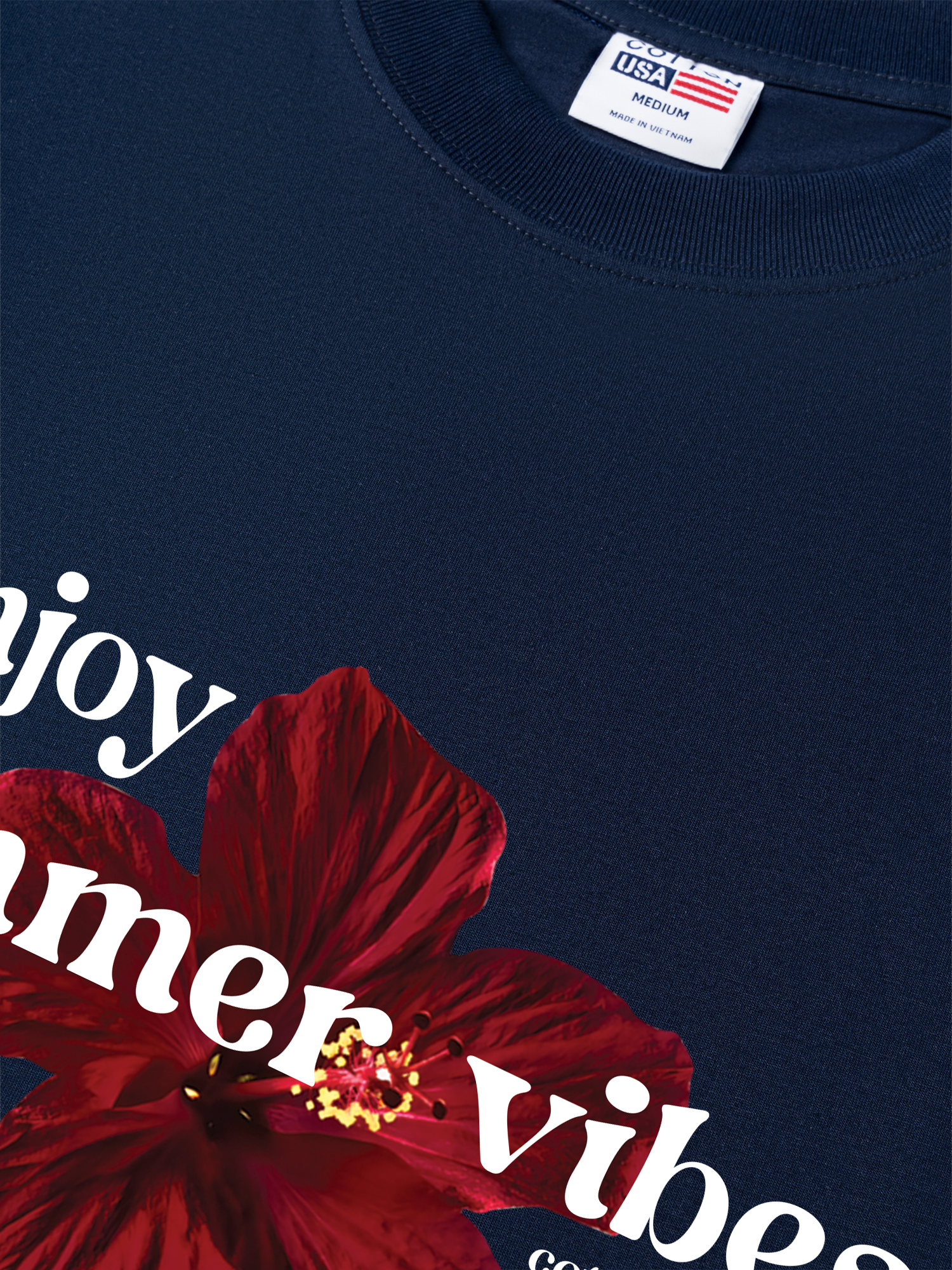 Áo Thun Relaxed Fit Floral Enjoy Summer