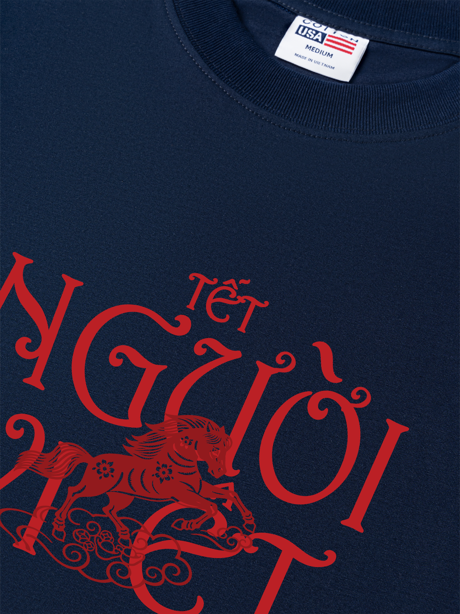 Áo Thun Relaxed Fit Tết Người Việt - Mã Đáo Thành Công