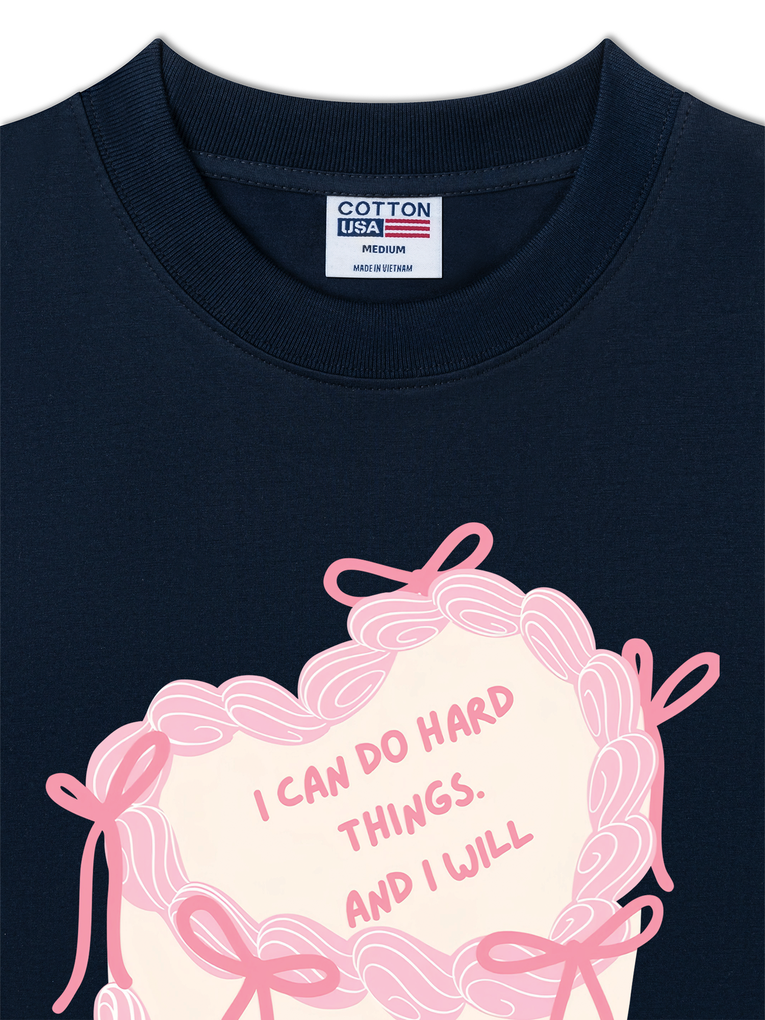 Áo Thun Relaxed Fit I Can Do Hard Thing