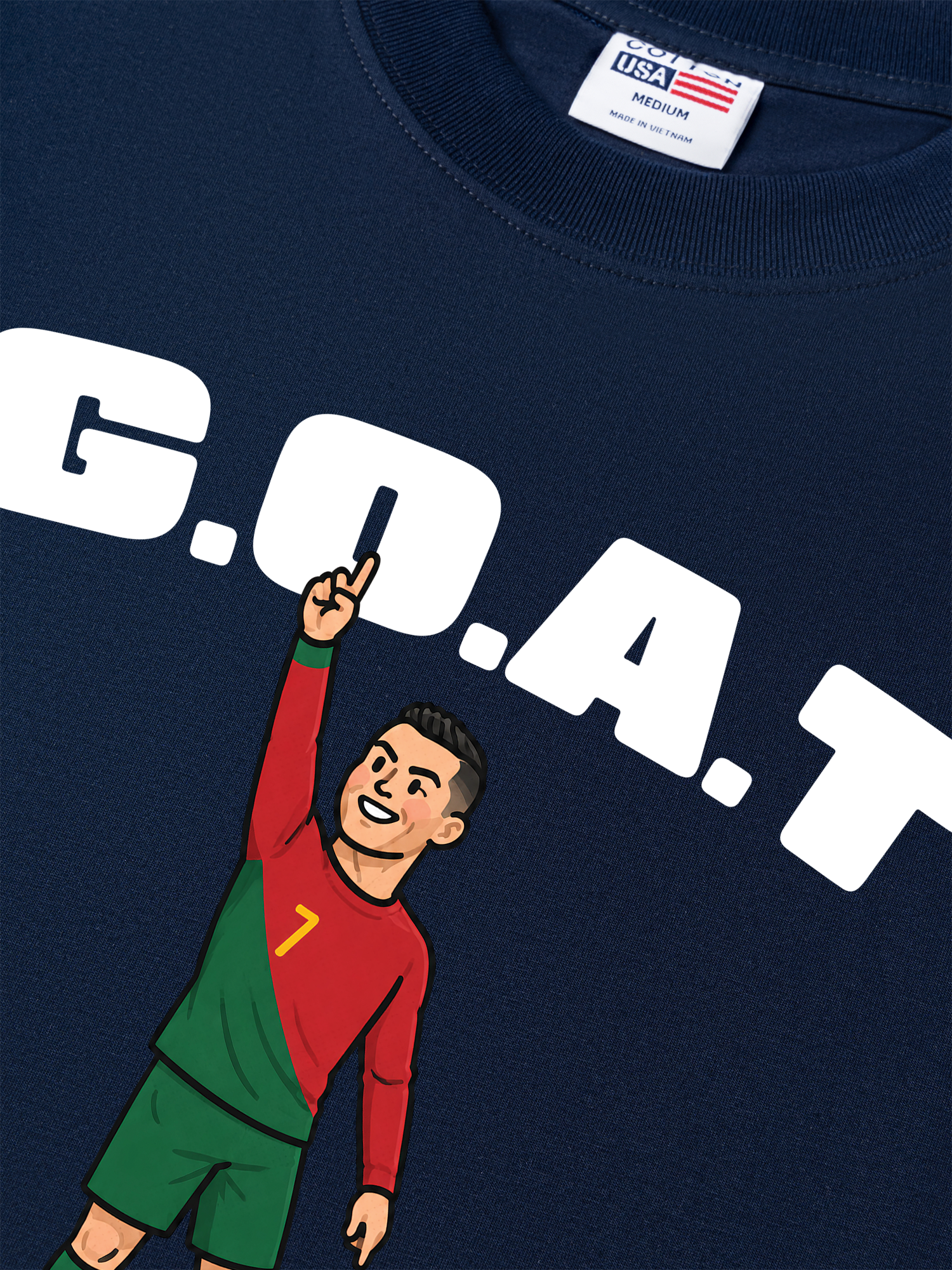 Áo Thun Relaxed Fit Soccer 7 G.O.A.T