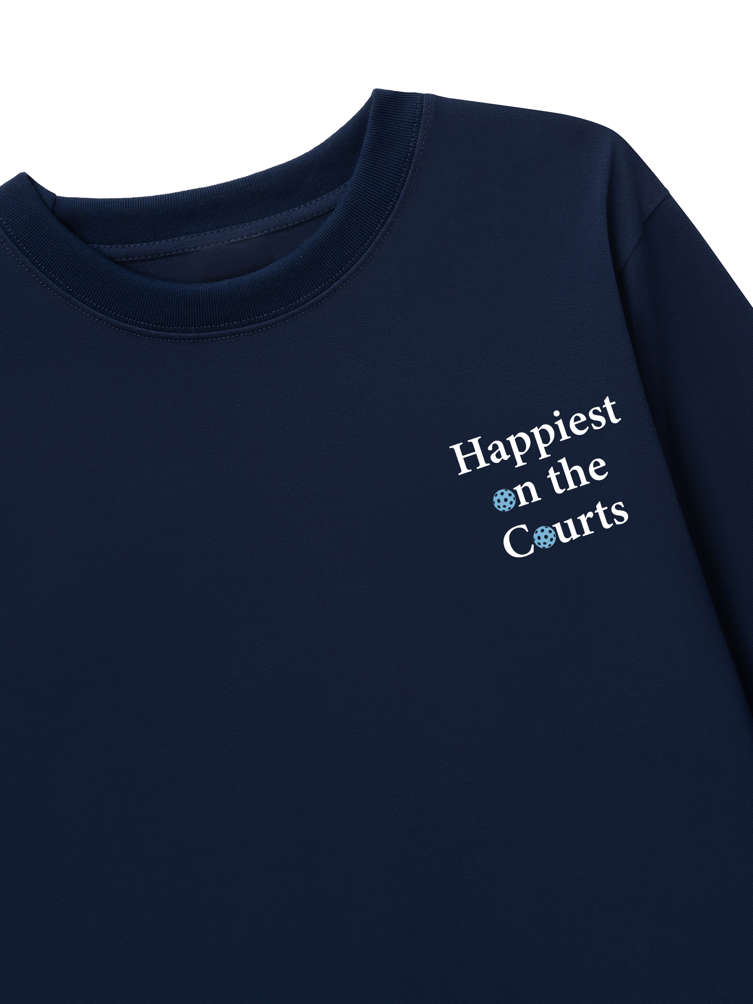 Áo Thun Dài Tay Pickleball Happiest on the Courts