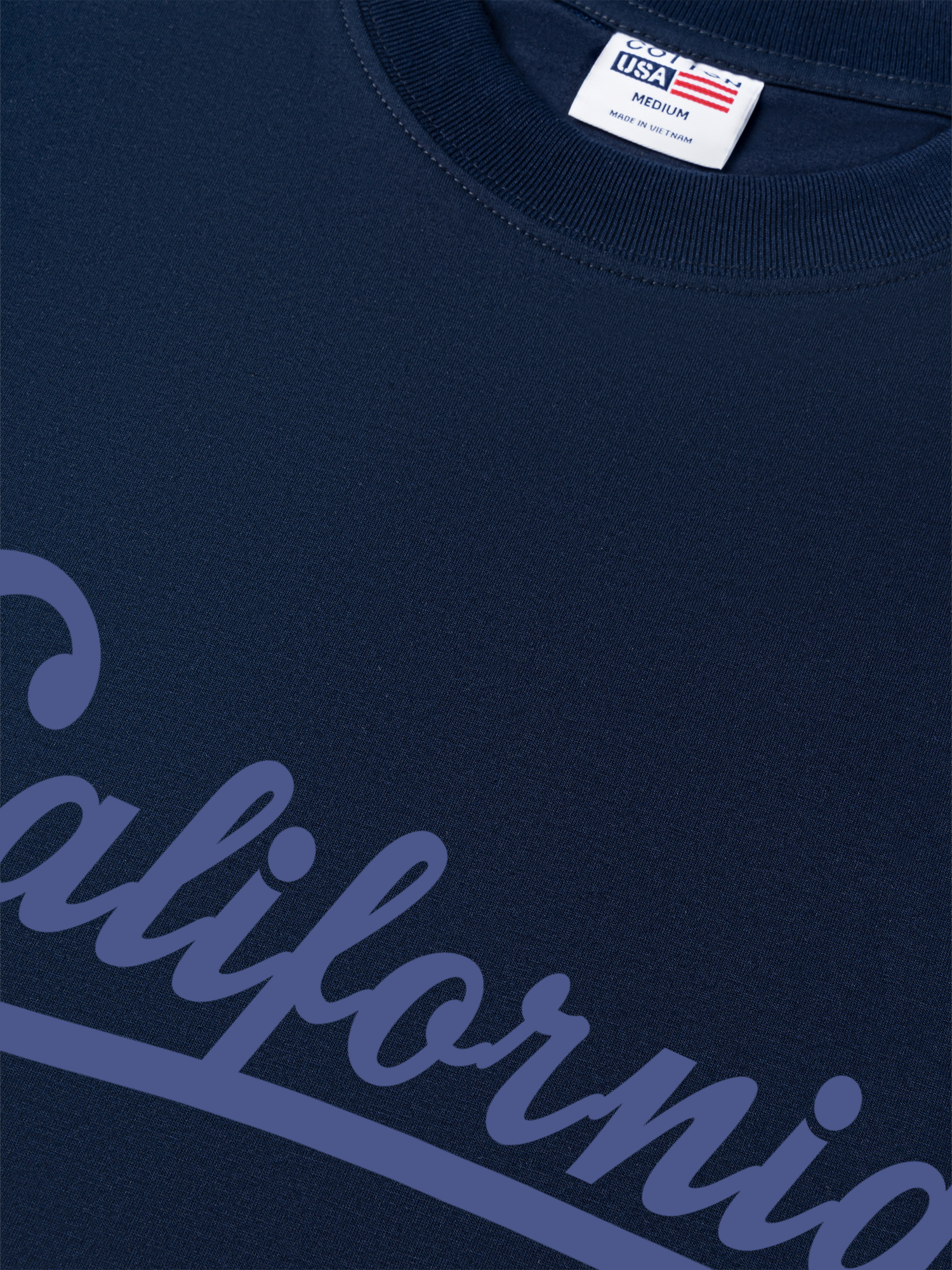 Áo Thun Relaxed Fit USA Califorinia Blue