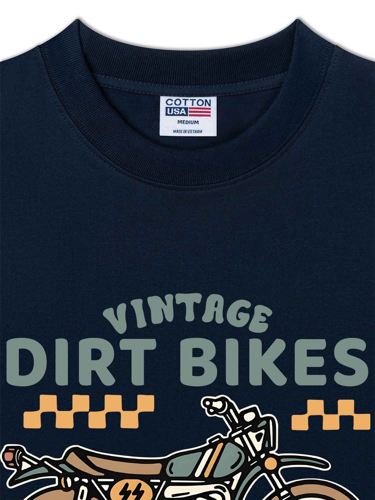 Áo Thun Relaxed Fit Motorbike Vintage Dirt Bike