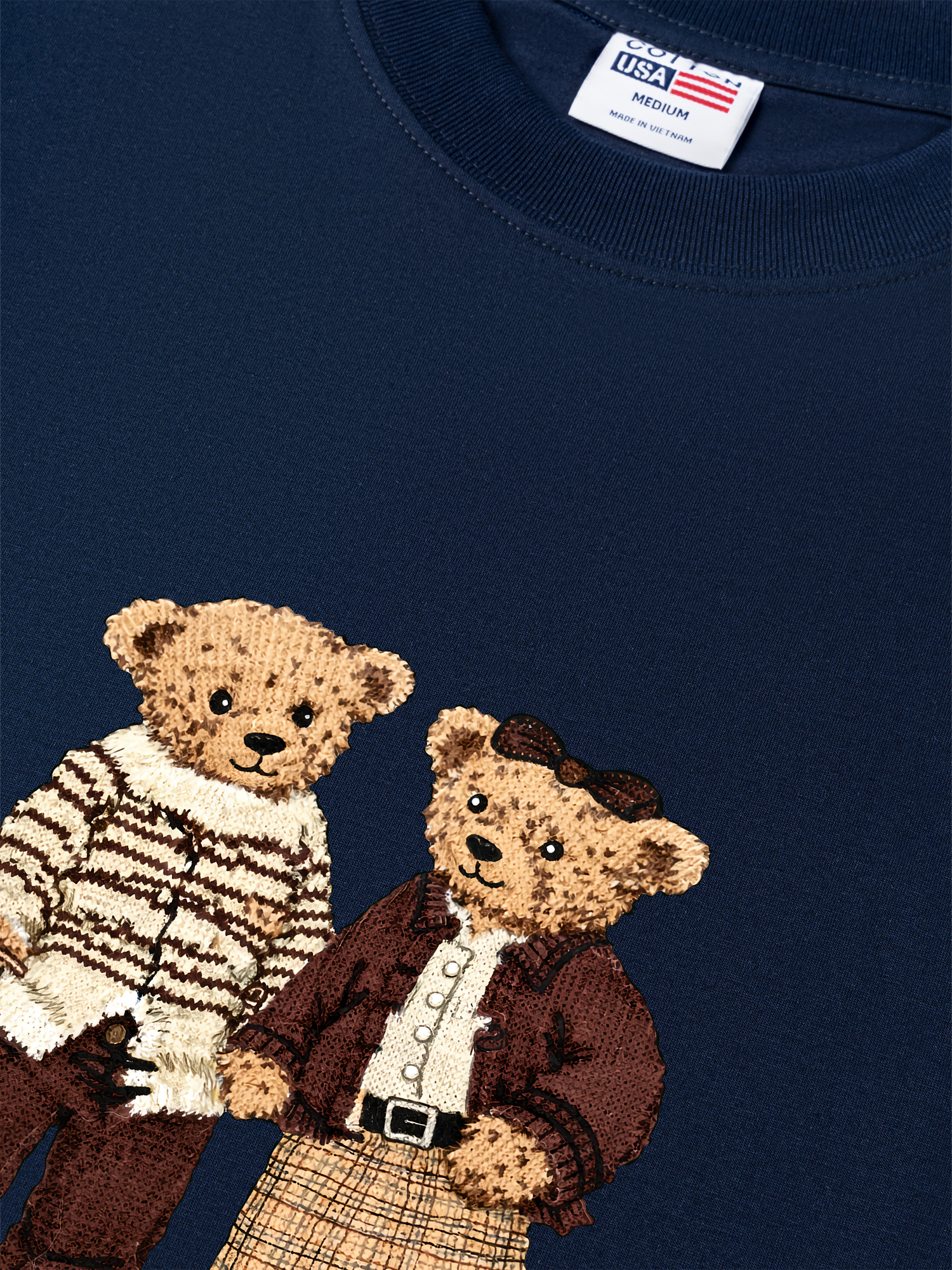 Áo Thun Relaxed Fit Couple Bear