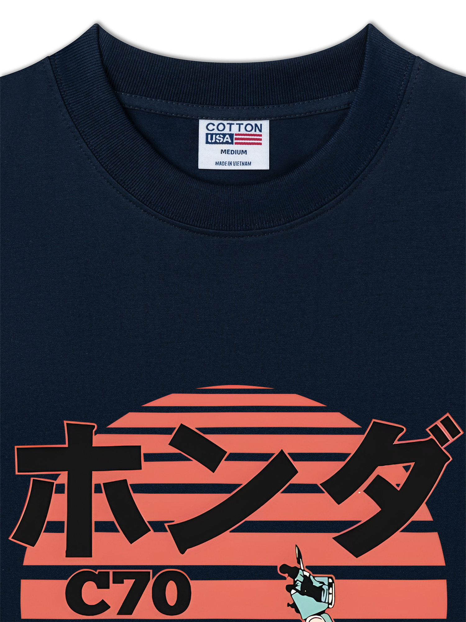 Áo Thun Relaxed Fit Motorbike Honda C70 CLASSIC