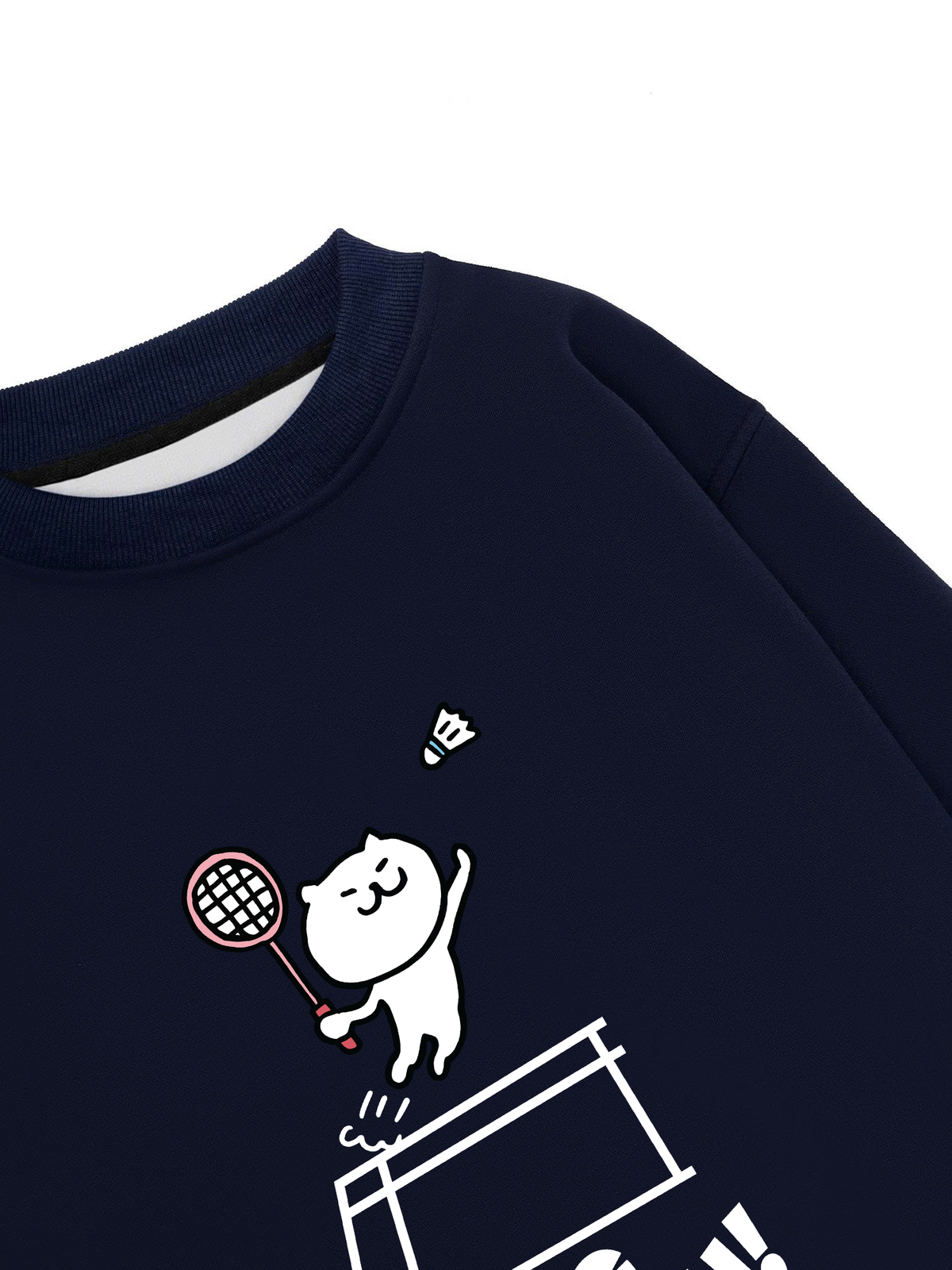 Áo Sweater Nỉ Hai Da Badminton Jumping Smash