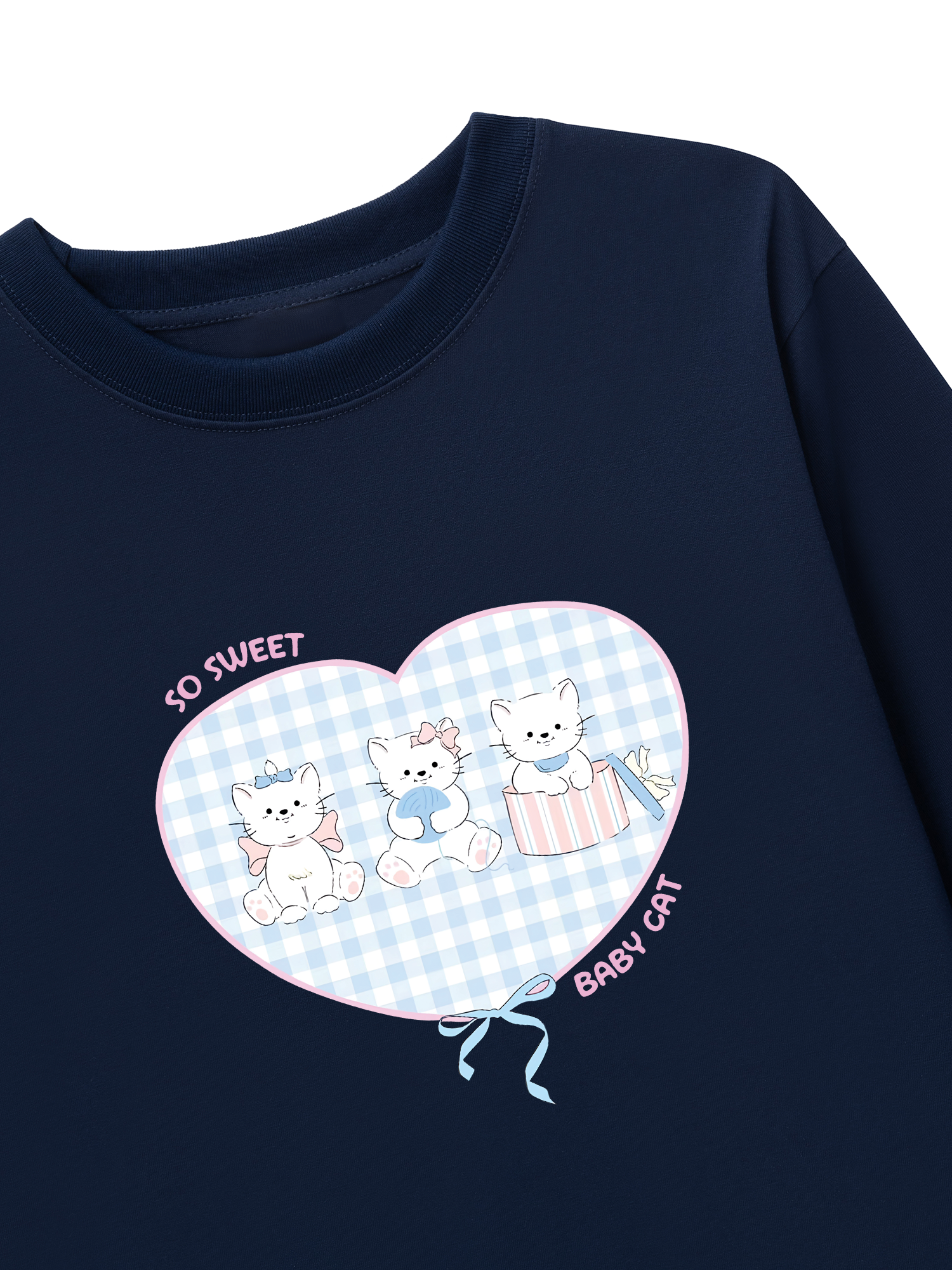 Áo Thun Dài Tay So Sweet Baby Cat