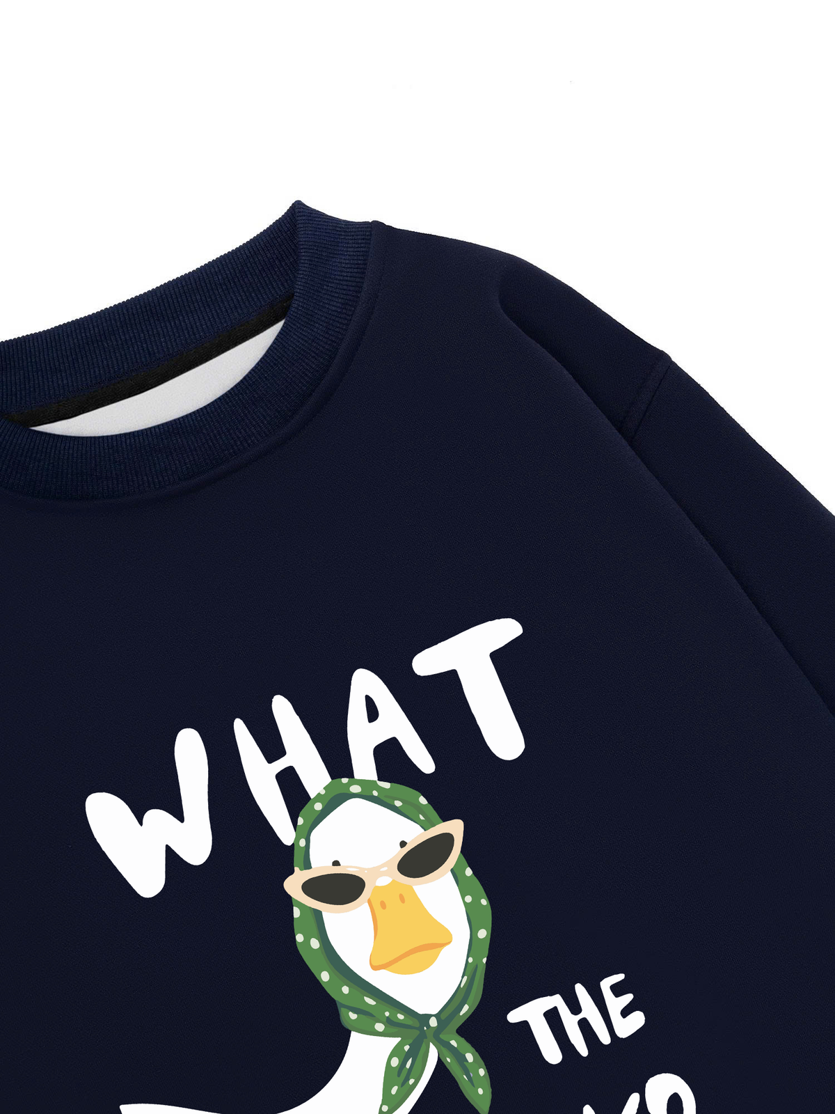 Áo Sweater Nỉ Hai Da Farm What The Duck