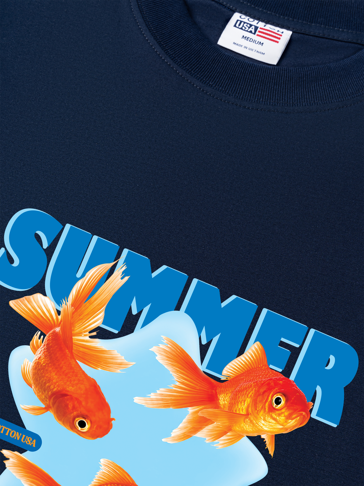 Áo Thun Relaxed Fit Tshirt Tshirt Tropical Summer Goldfish