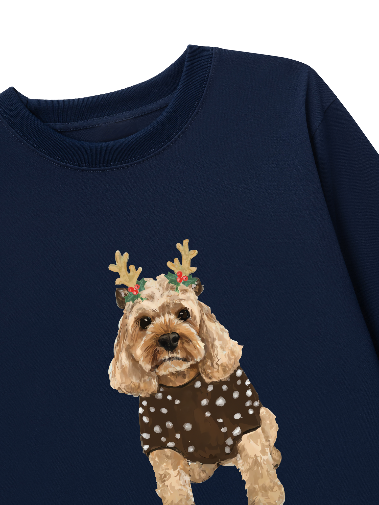 Áo Thun Dài Tay Holiday Poodle Christmas