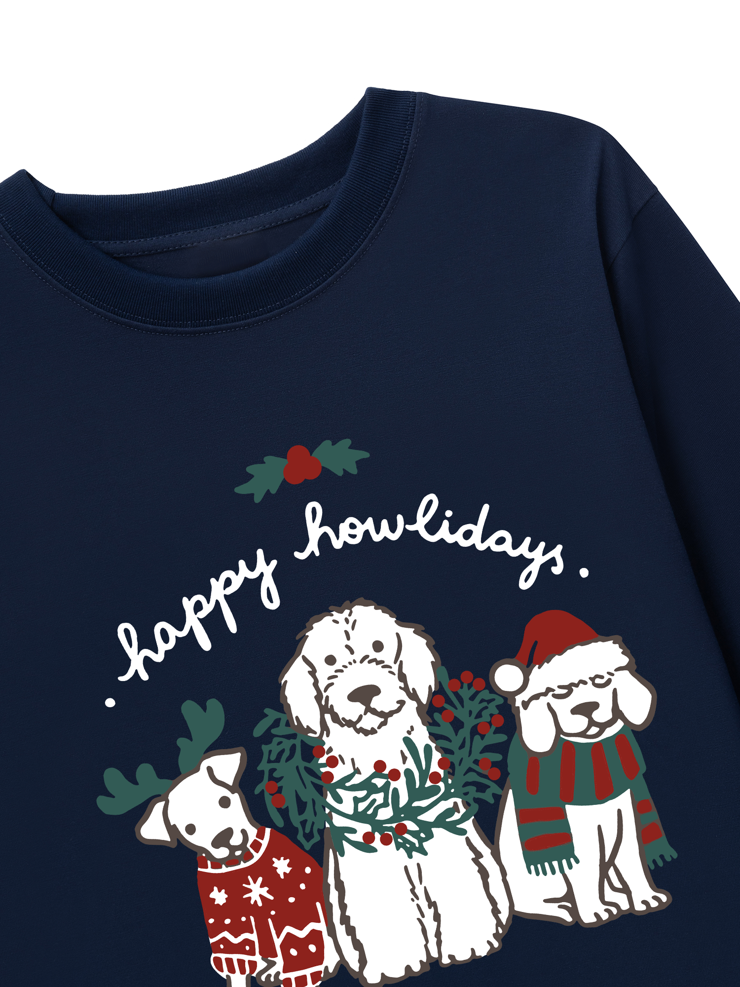 Áo Thun Dài Tay Happy Howlidays