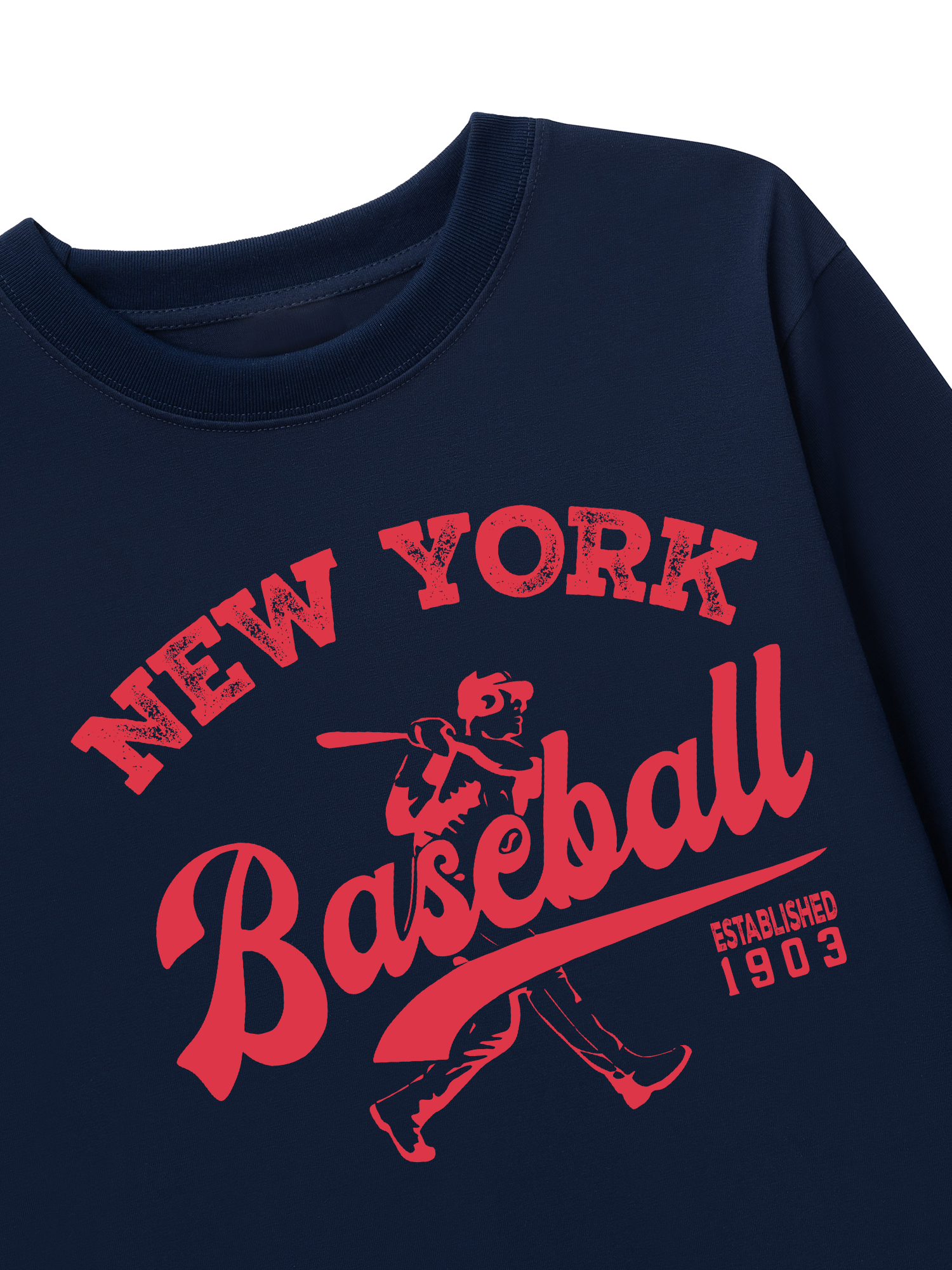 Áo Thun Dài Tay New York Baseball Pink