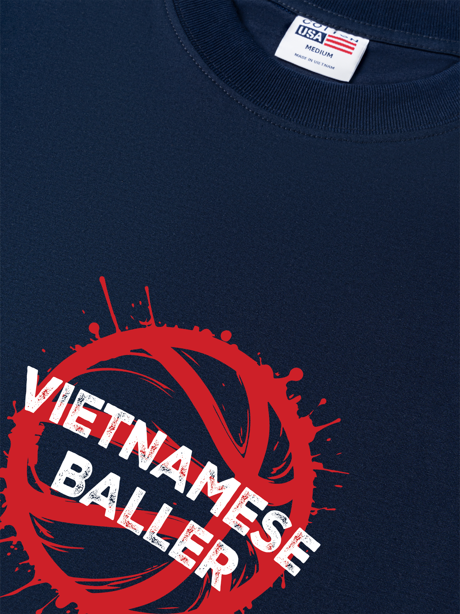 Áo Thun Relaxed Fit Basketball Vietnamese Baller