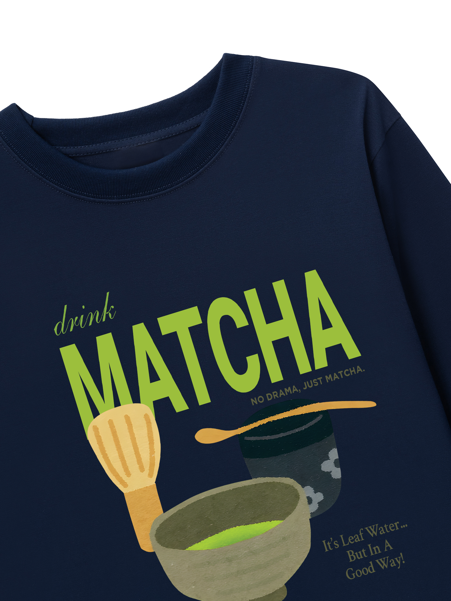 Áo Thun Dài Tay Drink Matcha