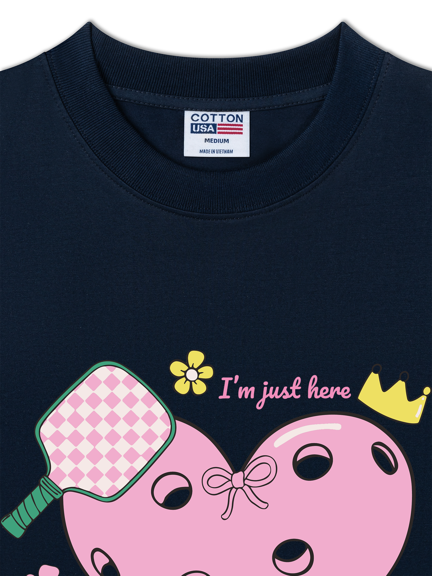 Áo Thun Relaxed Fit I_m Just Here For Pickleball