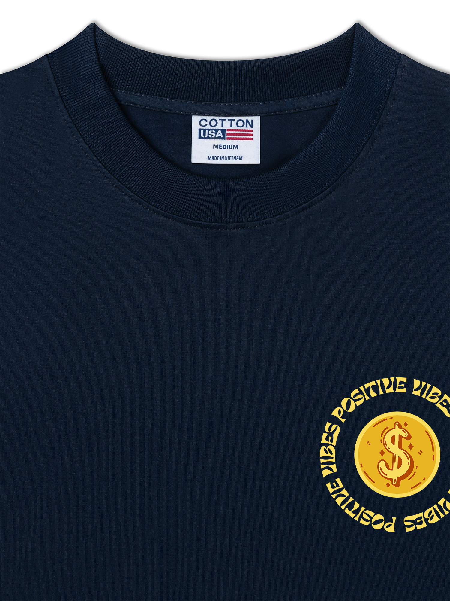 Áo Thun Relaxed Fit Money Positive Vibe