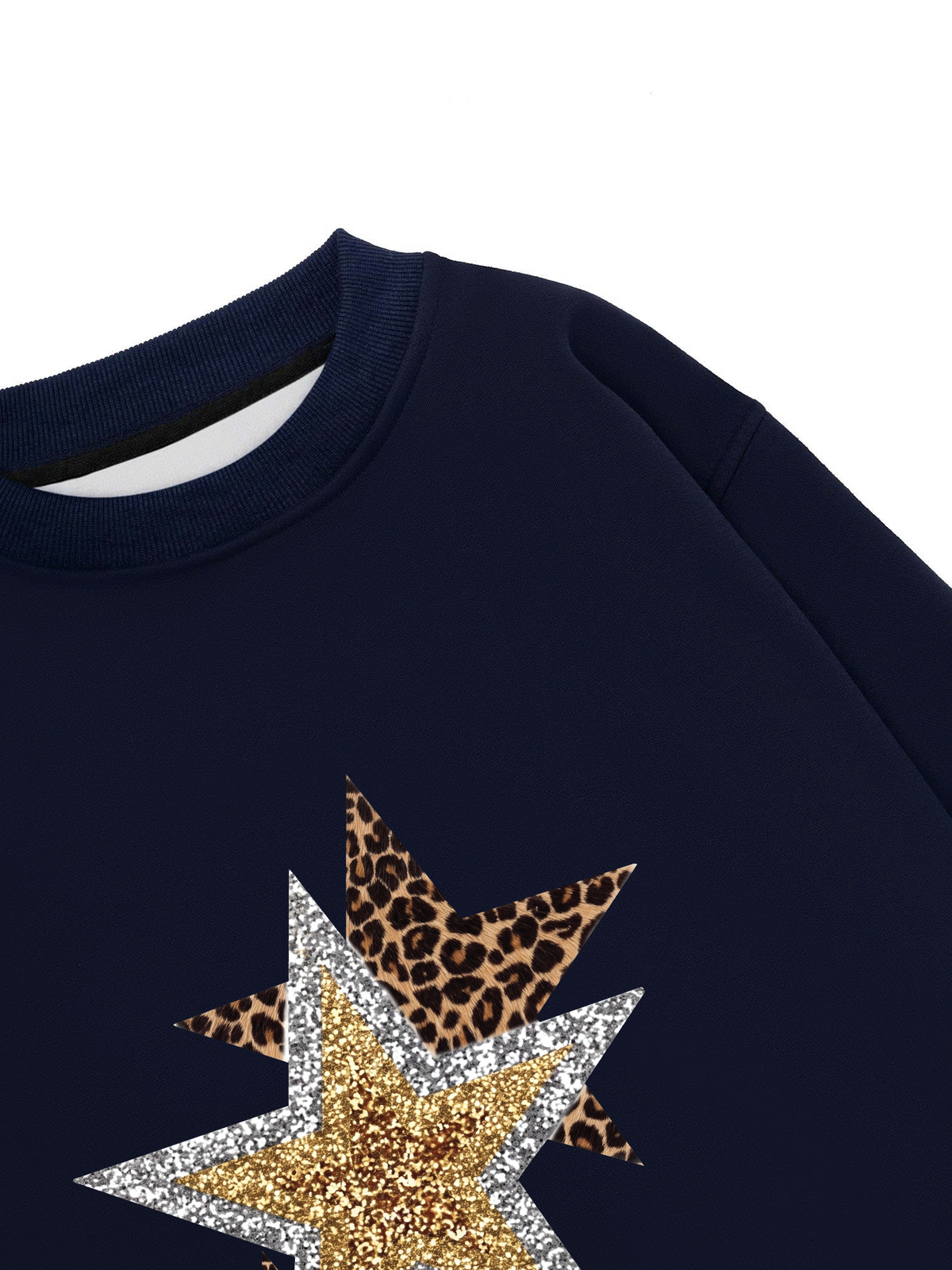 Áo Sweater Nỉ Hai Da Urban Leopard Metallic Savage Stars