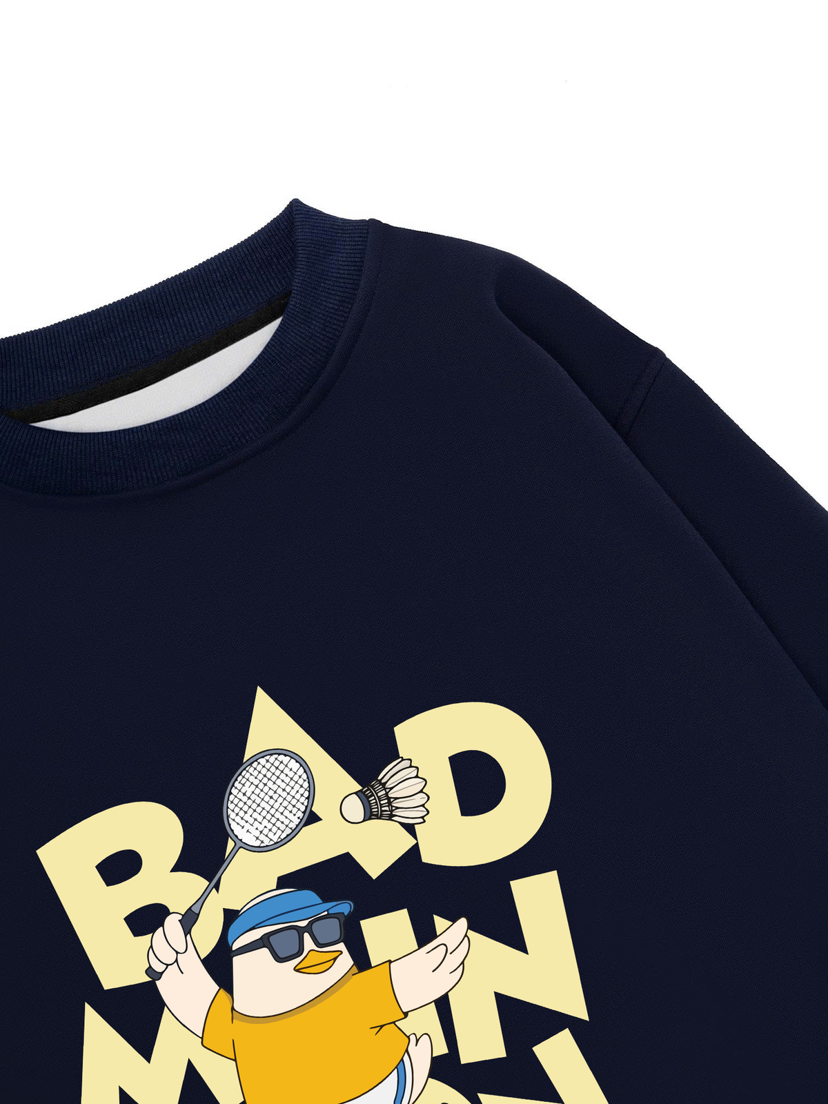 Áo Sweater Nỉ Hai Da Badminton Duck